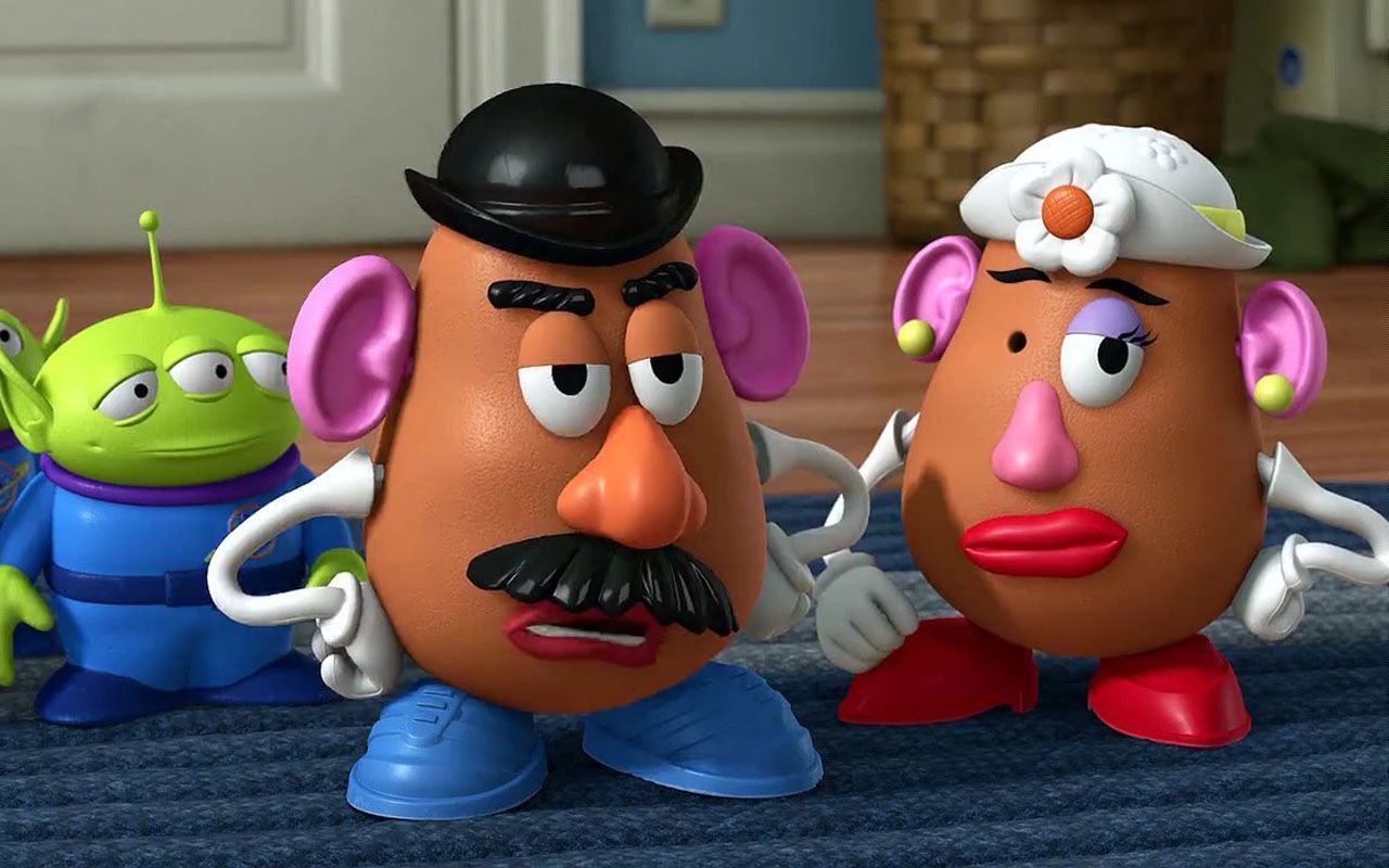 Mrs Potatohead Lose One Eye Wallpaper 1280x800. Toy story gifts, Toys logo, Pixar characters