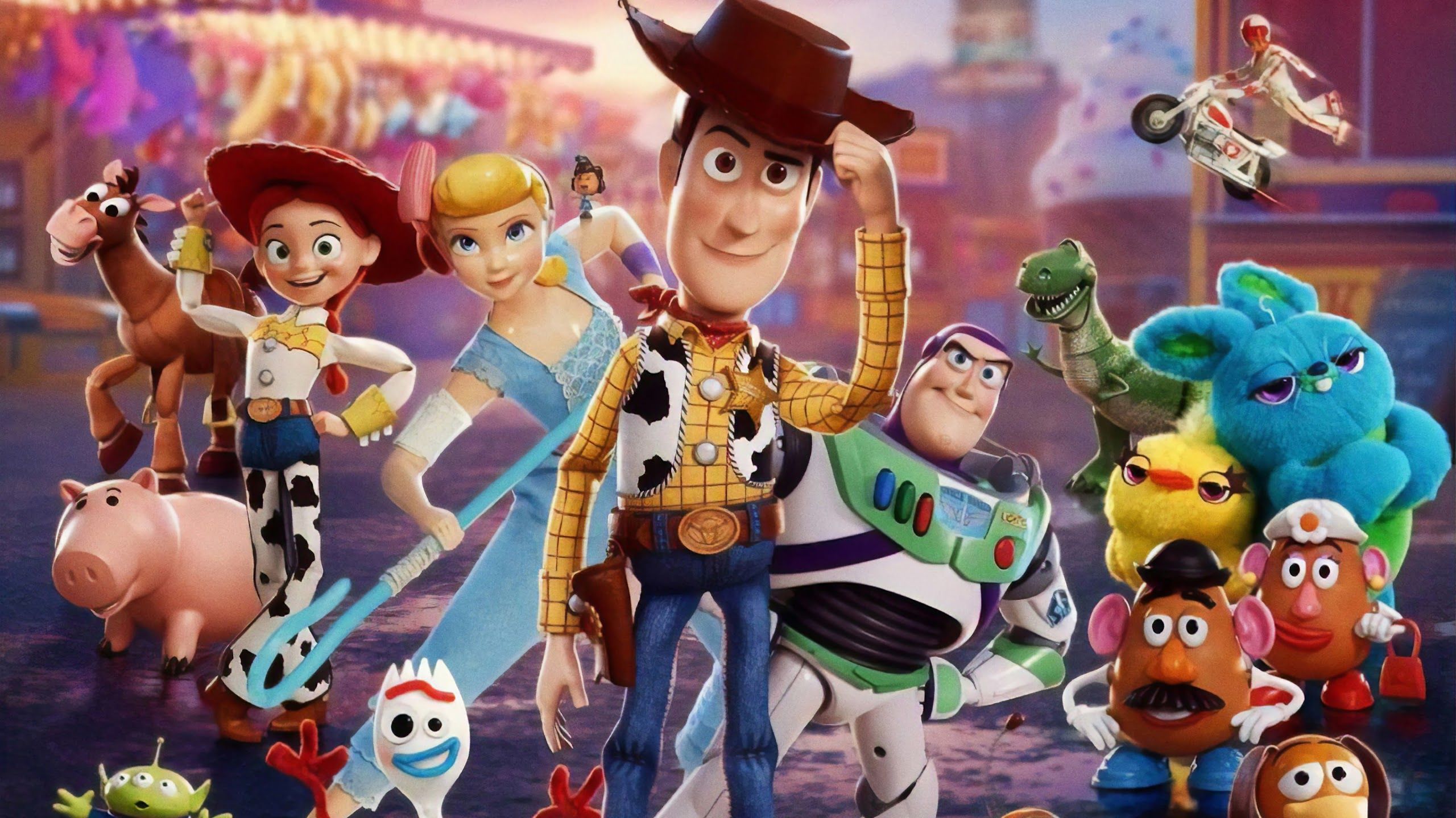 Toy Story 4 Characters 4K Wallpaper