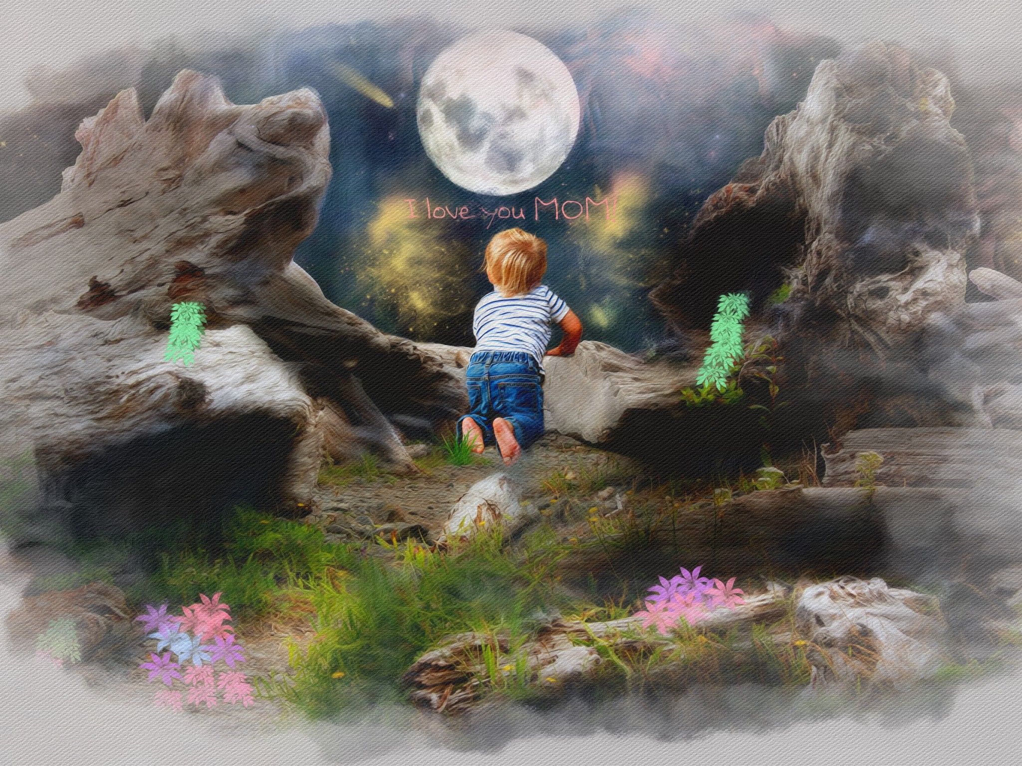 Wallpaper I Love You Mom, Kid, Boy, Moon, 4K, Love / Editor's Picks,. Wallpaper for iPhone, Android, Mobile and Desktop