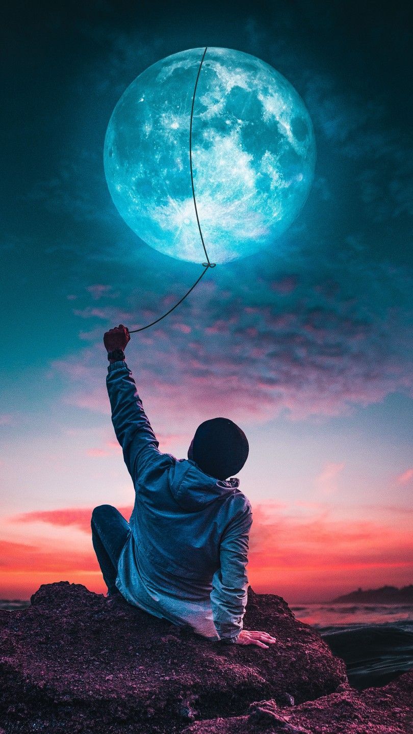 My moon. Surrealism photography, Night sky wallpaper, Space art gallery