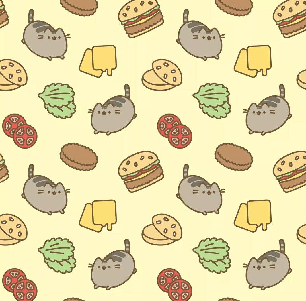 Pusheen. Happy National burger day. Pusheen cute, Pusheen cat, Pusheen