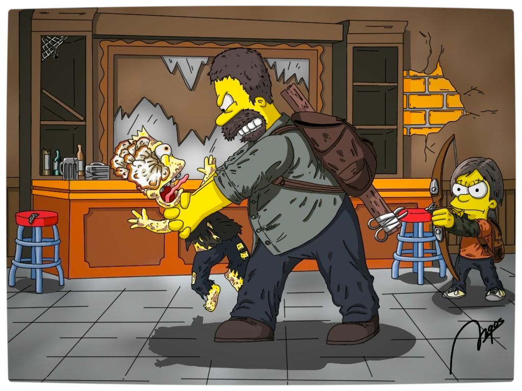 Lisa is the Cure, Homer is her Guide. This is The Last of Springfield. The last of us, Simpsons characters, The simpsons