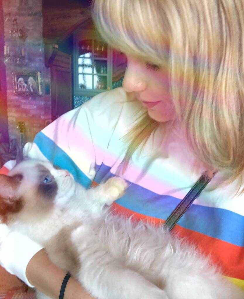 Taylor Swift Cradles Cat Benjamin Button in Adorable New Picture! Online