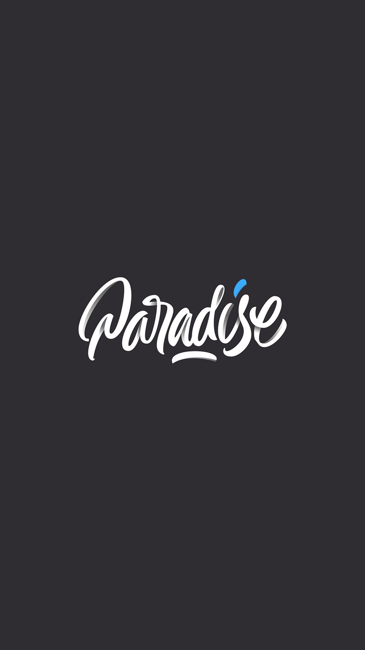 Paradise Logo Art Illustration Dark Wallpaper