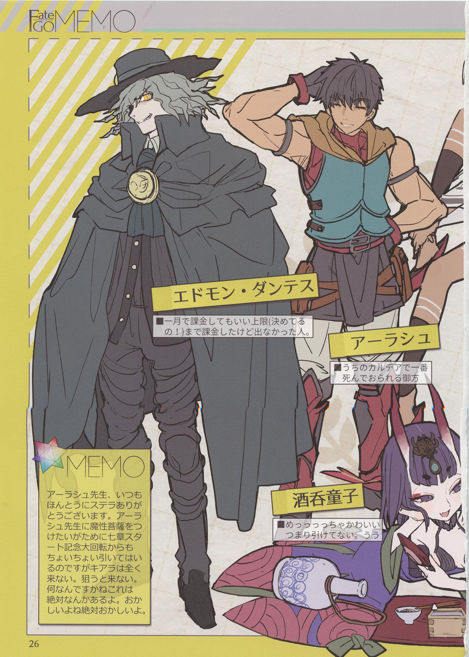 Edmond Dantes (Fate Grand Order) And Scan Gallery