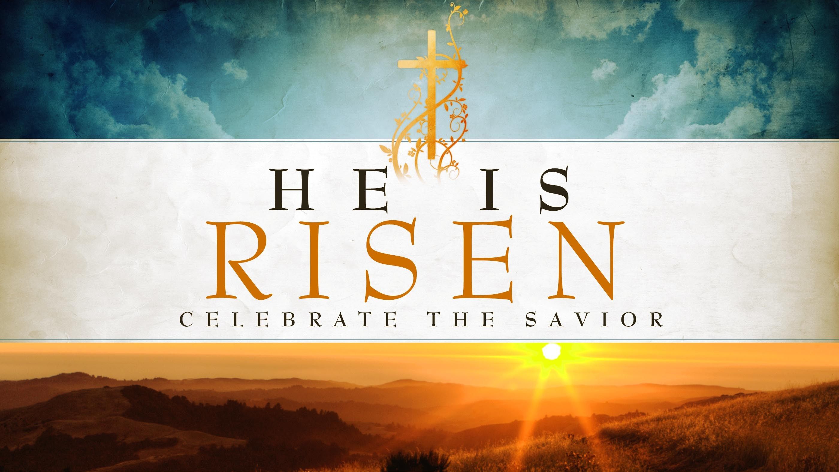 happy easter risen happy easter jesus resurrection risen HD wallpaper desktop Easter Bunny.Org