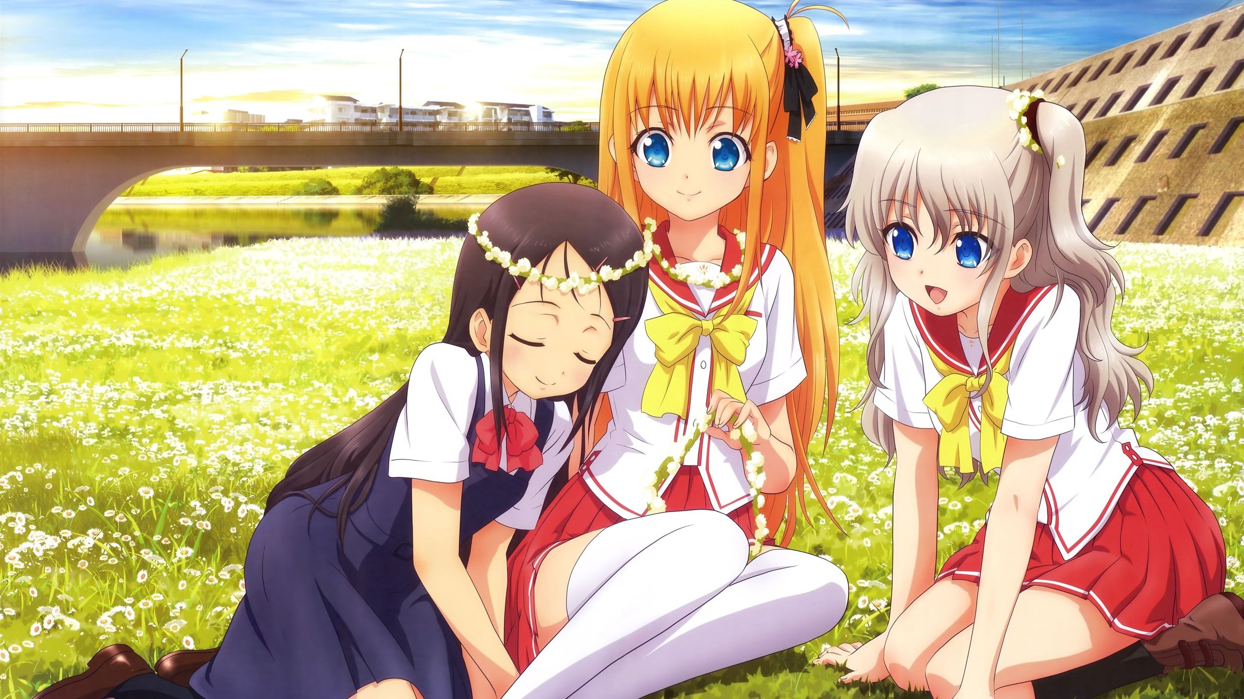 Three Anime Girl Best Friends .teahub.io