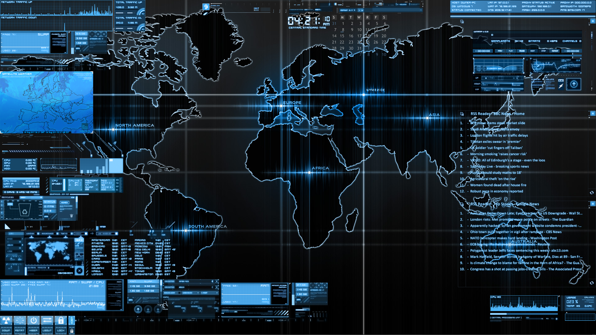 digital art, technology, map, blue, world mapx1080 Wallpaper
