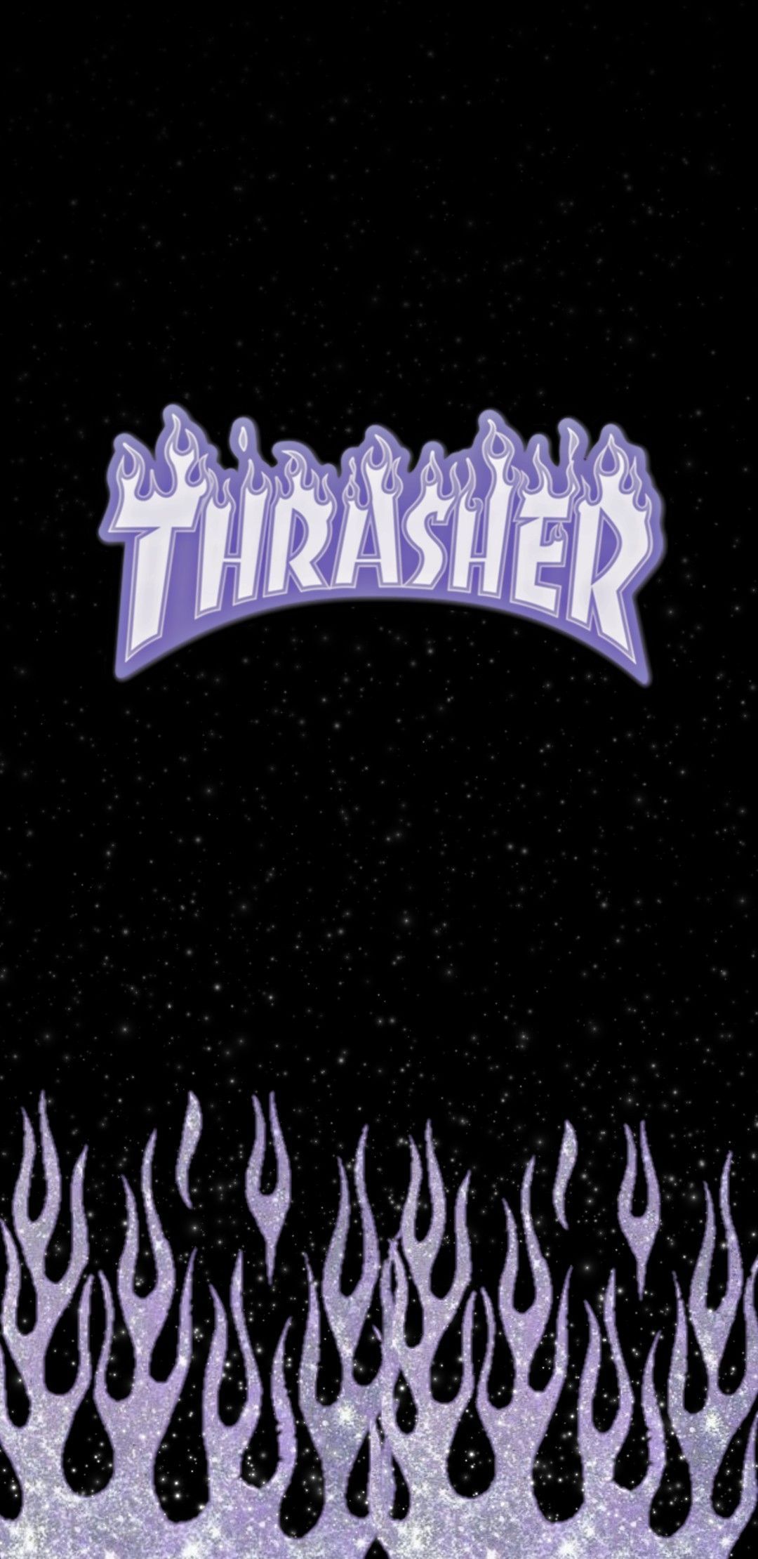Purple Glitter Thrasher. Purple wallpaper iphone, Black and purple wallpaper, iPhone wallpaper pattern
