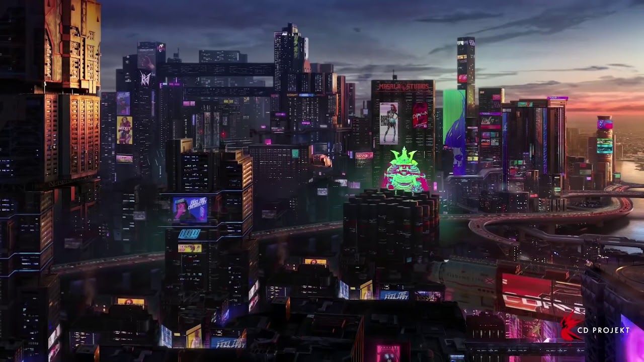 Cyberpunk 2077 Night City live Wallpaper 1080p