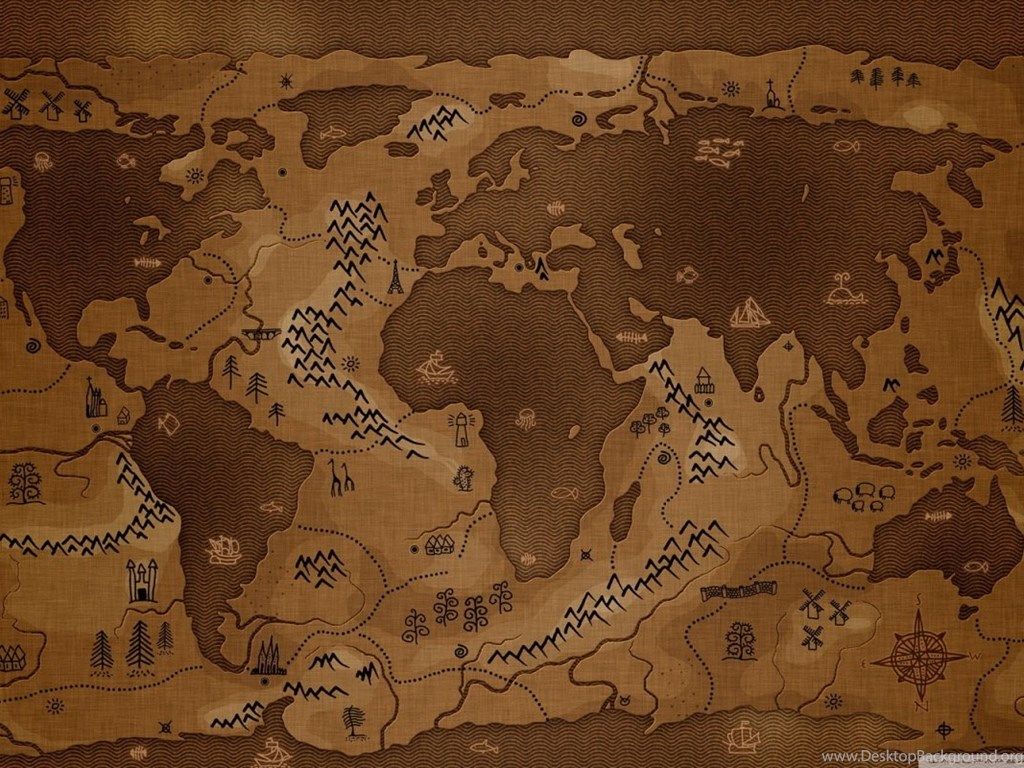 Wallpaper Old World Map HD Widescreen Fullscreen 1280x800. Desktop Background