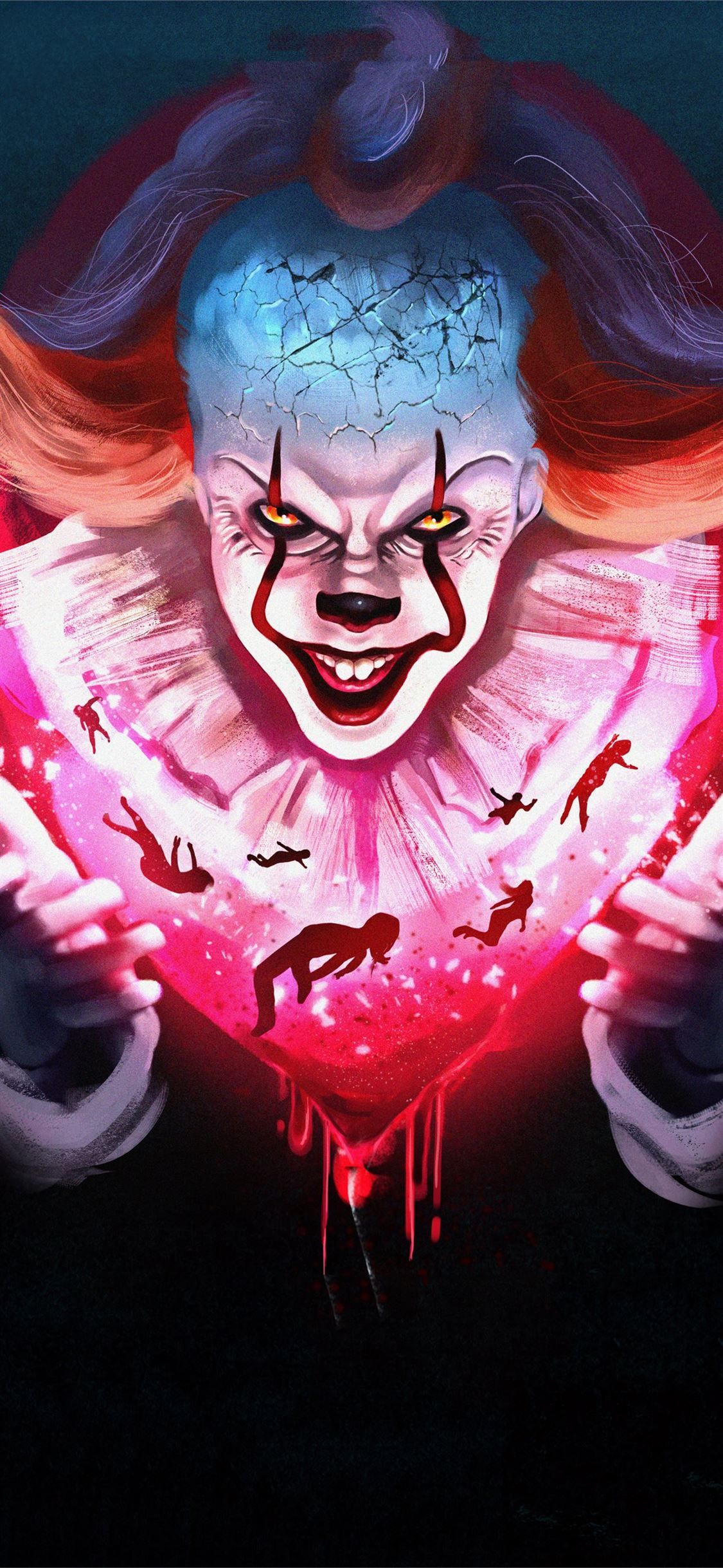 pennywise newart iPhone 11 Wallpaper Free Download