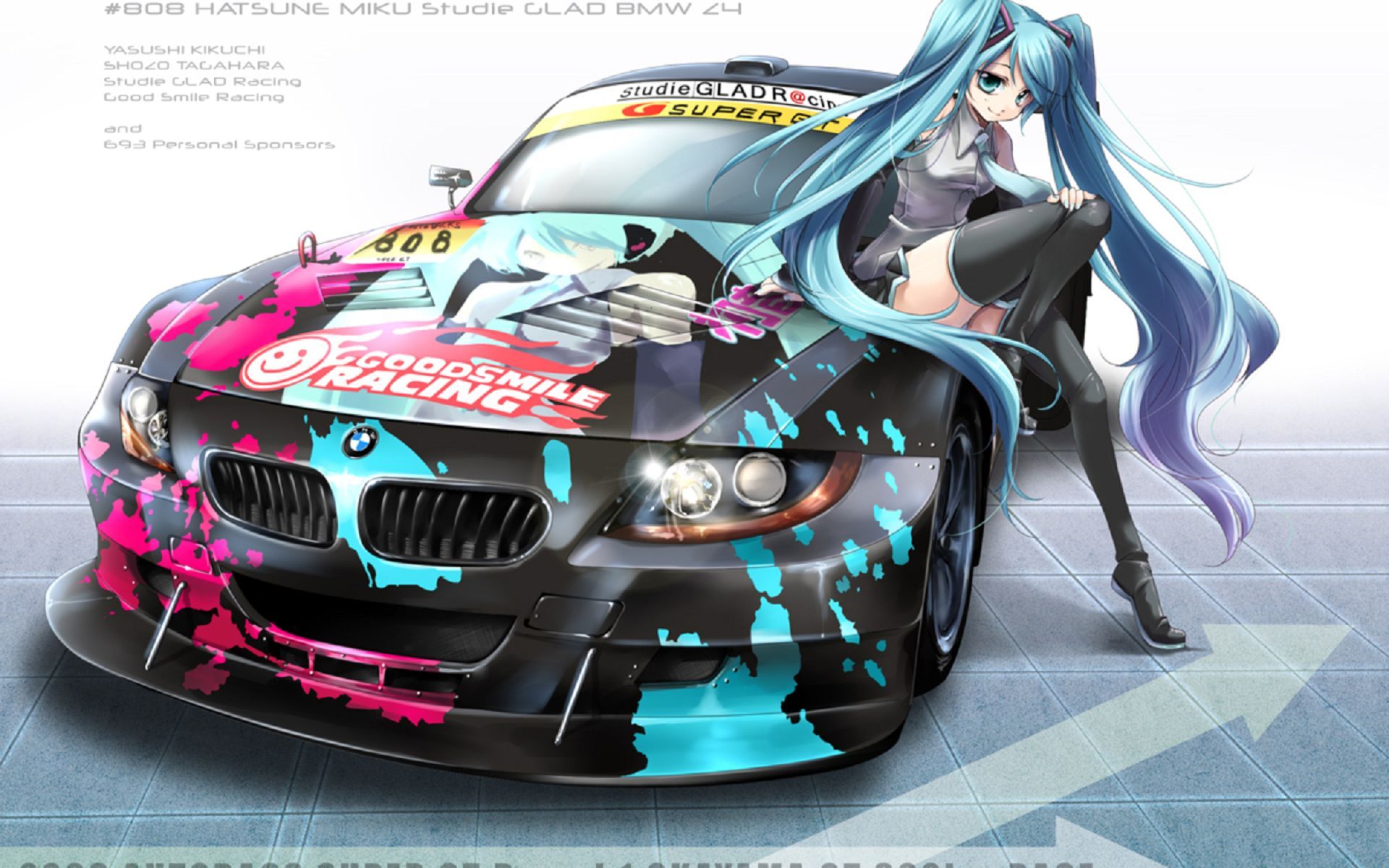 Anime Girl Car HD Wallpaper Girl With Car Wallpaper & Background Download