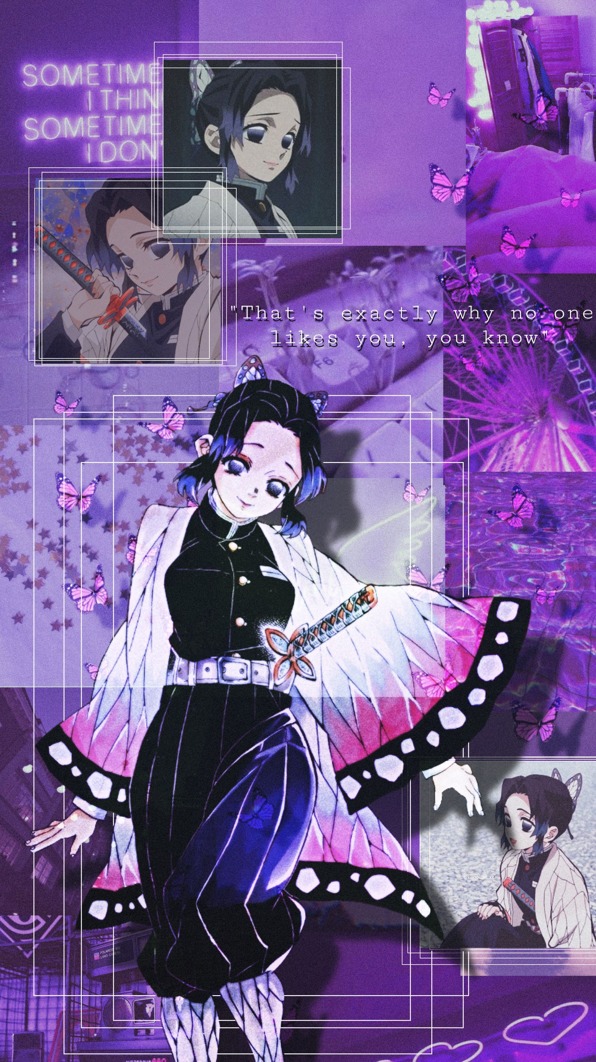 Shinobu. Pink wallpaper anime, Cute anime wallpaper, Anime wallpaper iphone