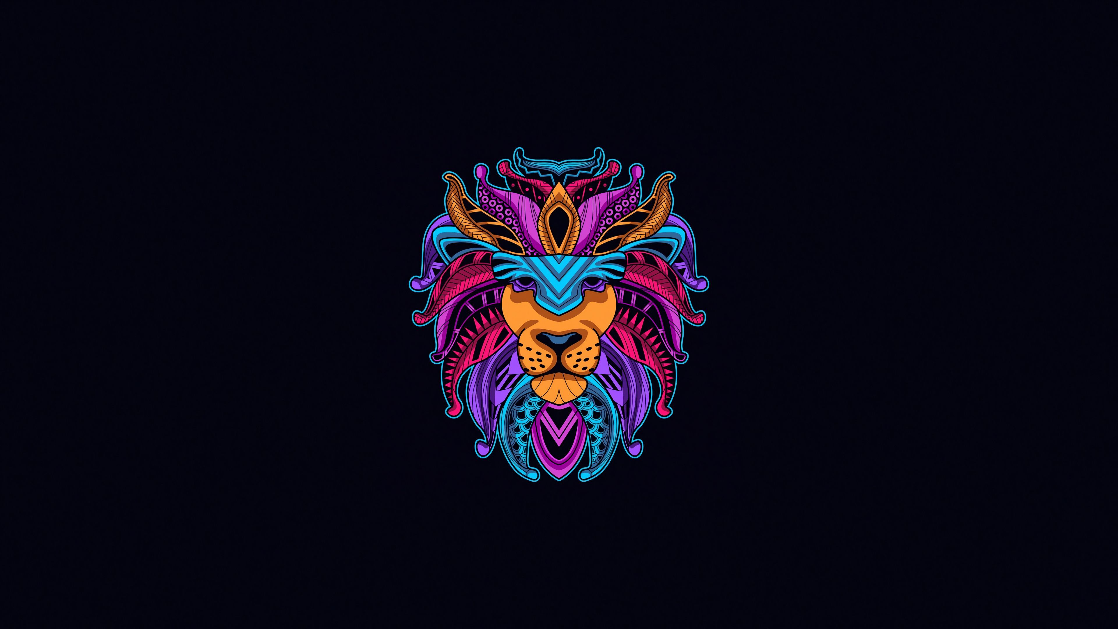 Lion OLED Wallpaper
