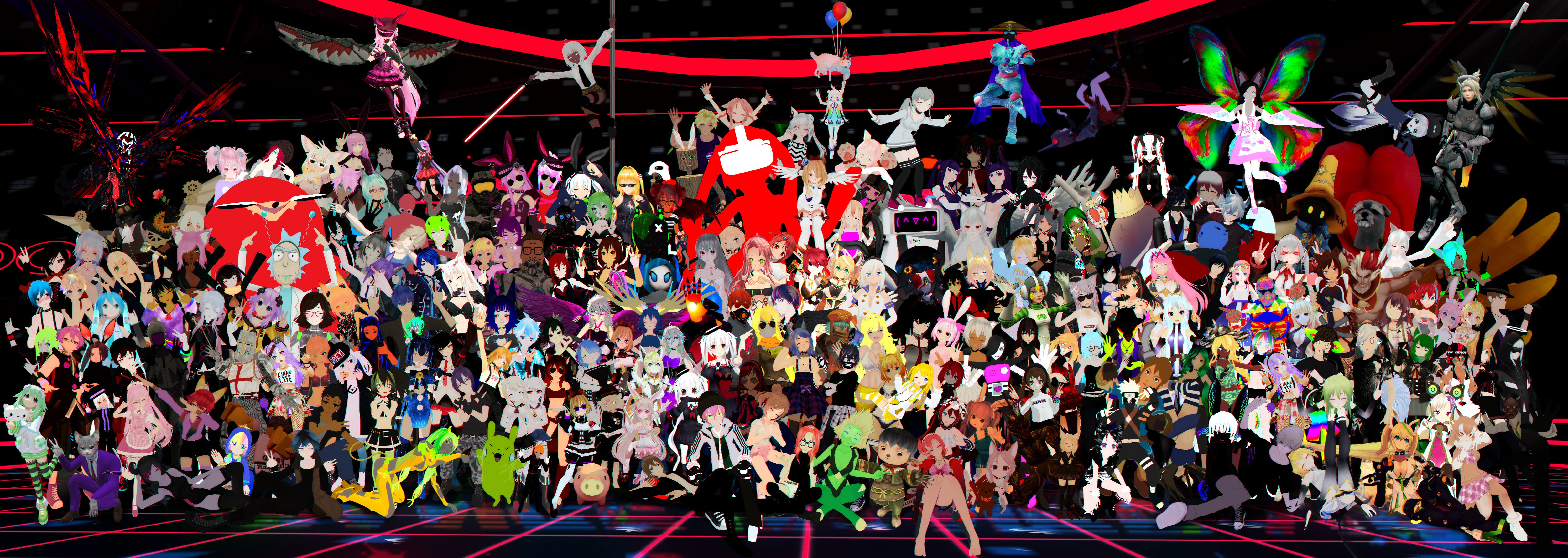 Media One of the admins in my dancing community made a wallpaper with of our members!