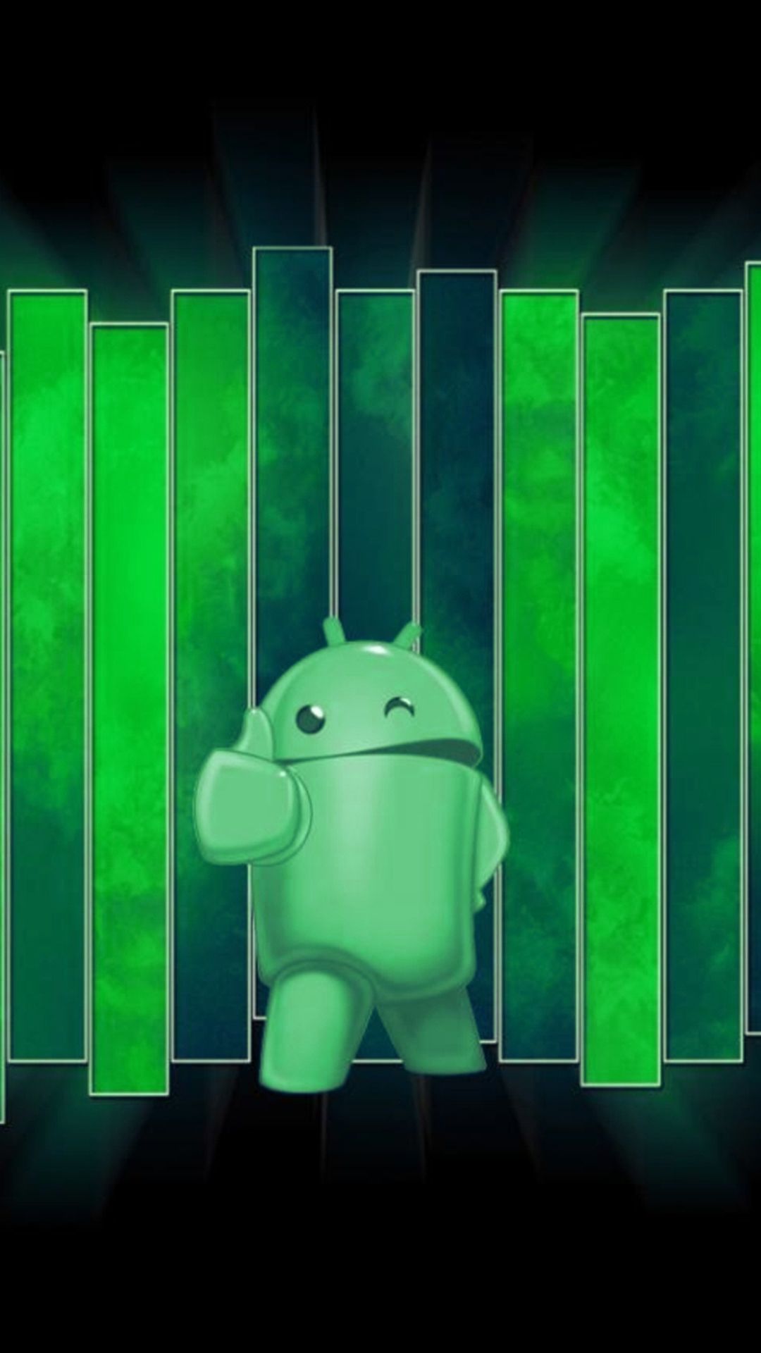 Green android Logos