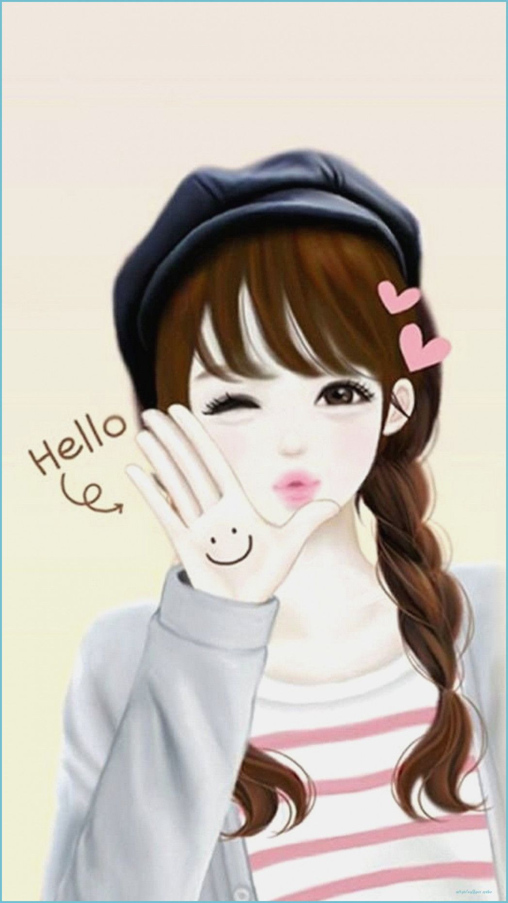 Anime Girl Korean Wallpaper girl wallpaper cartoon