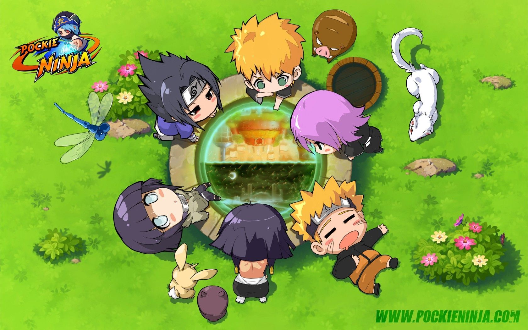 Chibi Naruto Characters Wallpaper