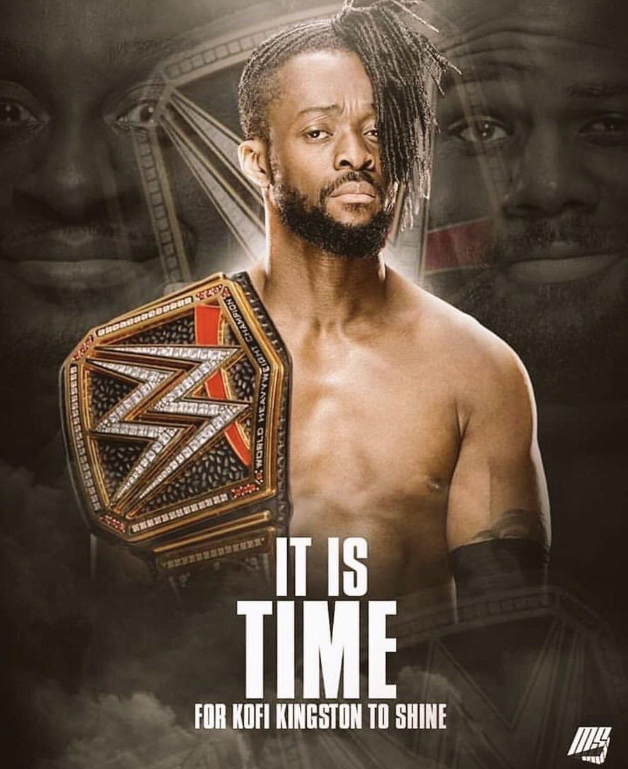 Poster of Kofi Kingston as WWE Champion