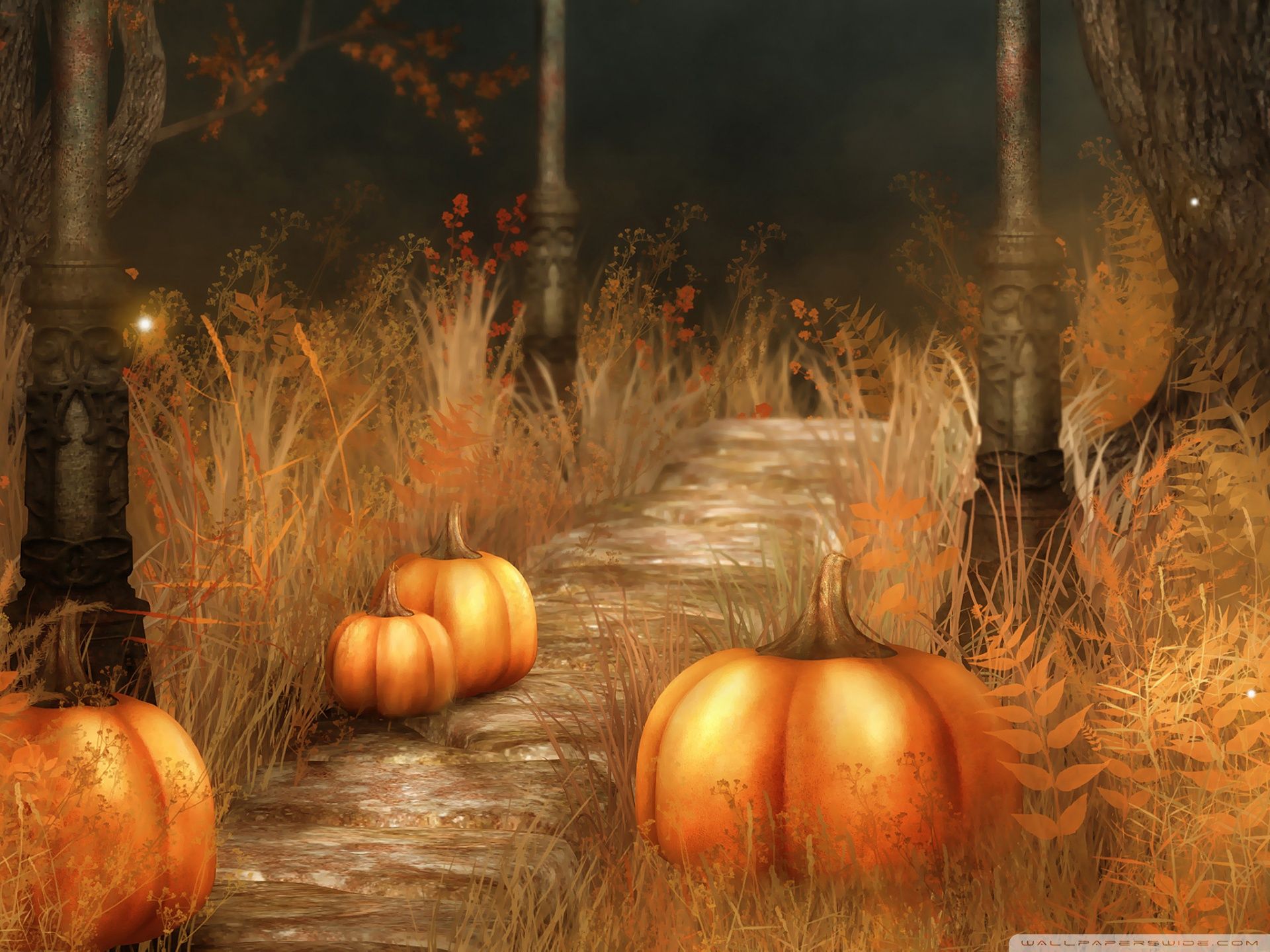 Pumpkins Halloween Ultra HD Desktop Background Wallpaper for: Multi Display, Dual Monitor, Tablet