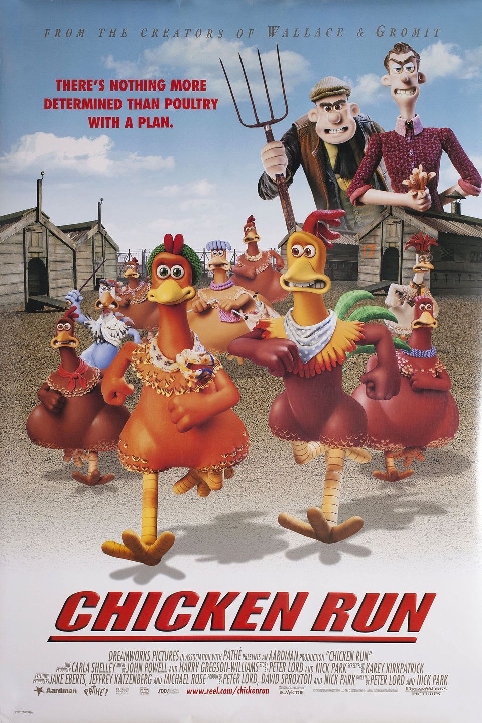 Chicken Run 2000 U.S. One Sheet Poster. Posteritati Movie Poster Gallery. New York. Chicken run movie, Chicken runs, Movie posters