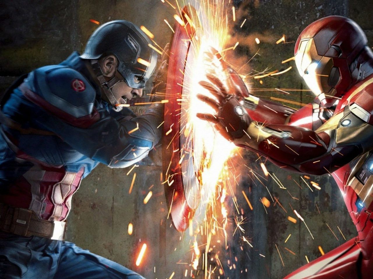 Iron Man And Captain America Civil War Movie HD Desktop Wallpaper 2560x1440, Wallpaper13.com