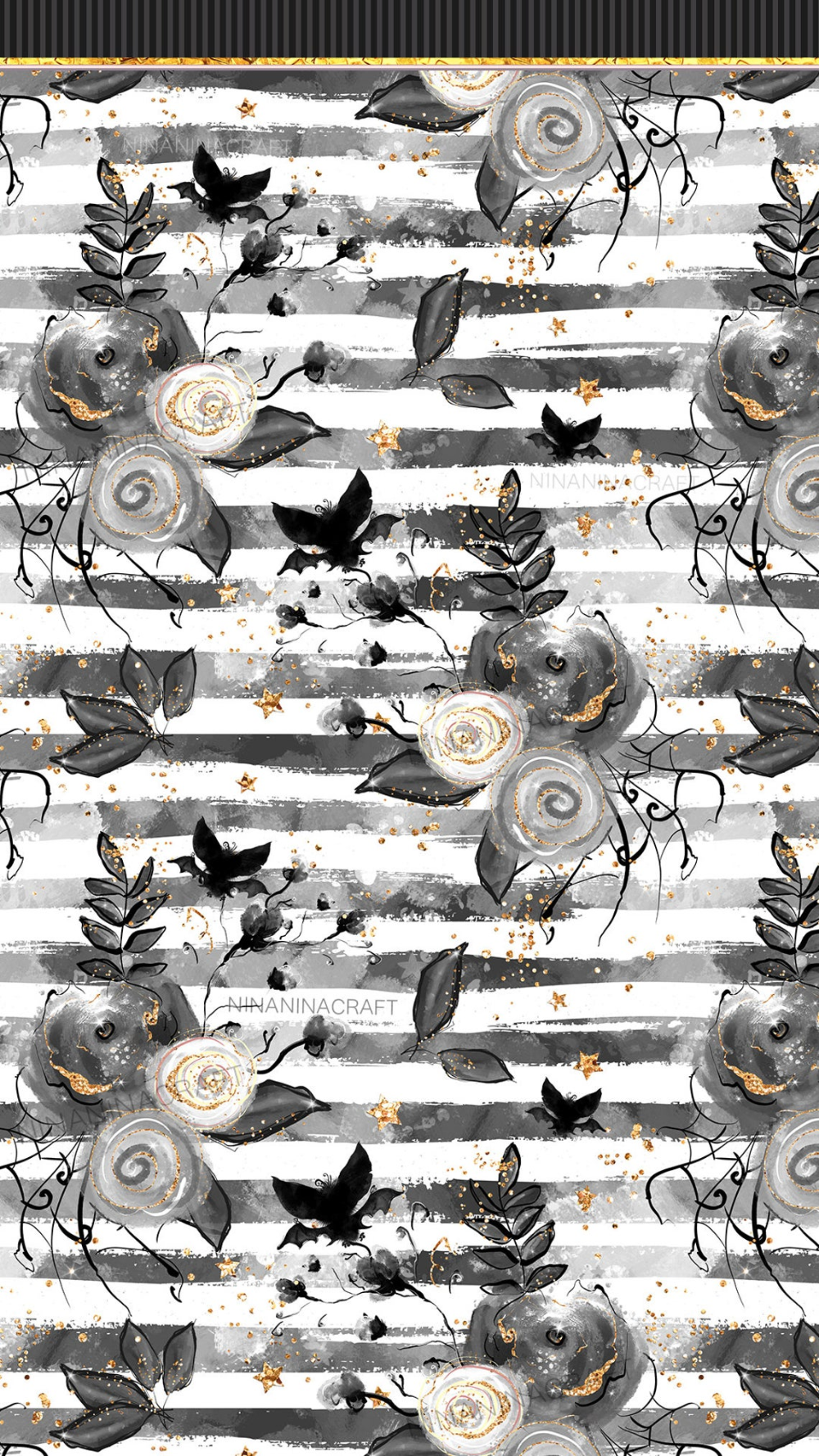 Halloween Flowers Digital Paper Pack, Cute Spooky Floral Seamless Patterns, Skull, Bat, Cobweb, Orange and Black, Purple Pattern. Halloween wallpaper background, Halloween flowers, Halloween wallpaper