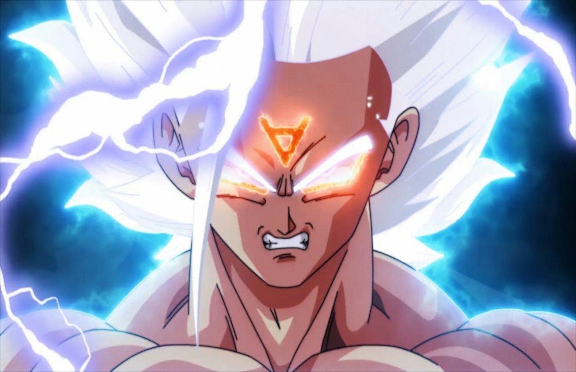 Goku's new form with blue hair - wide 7
