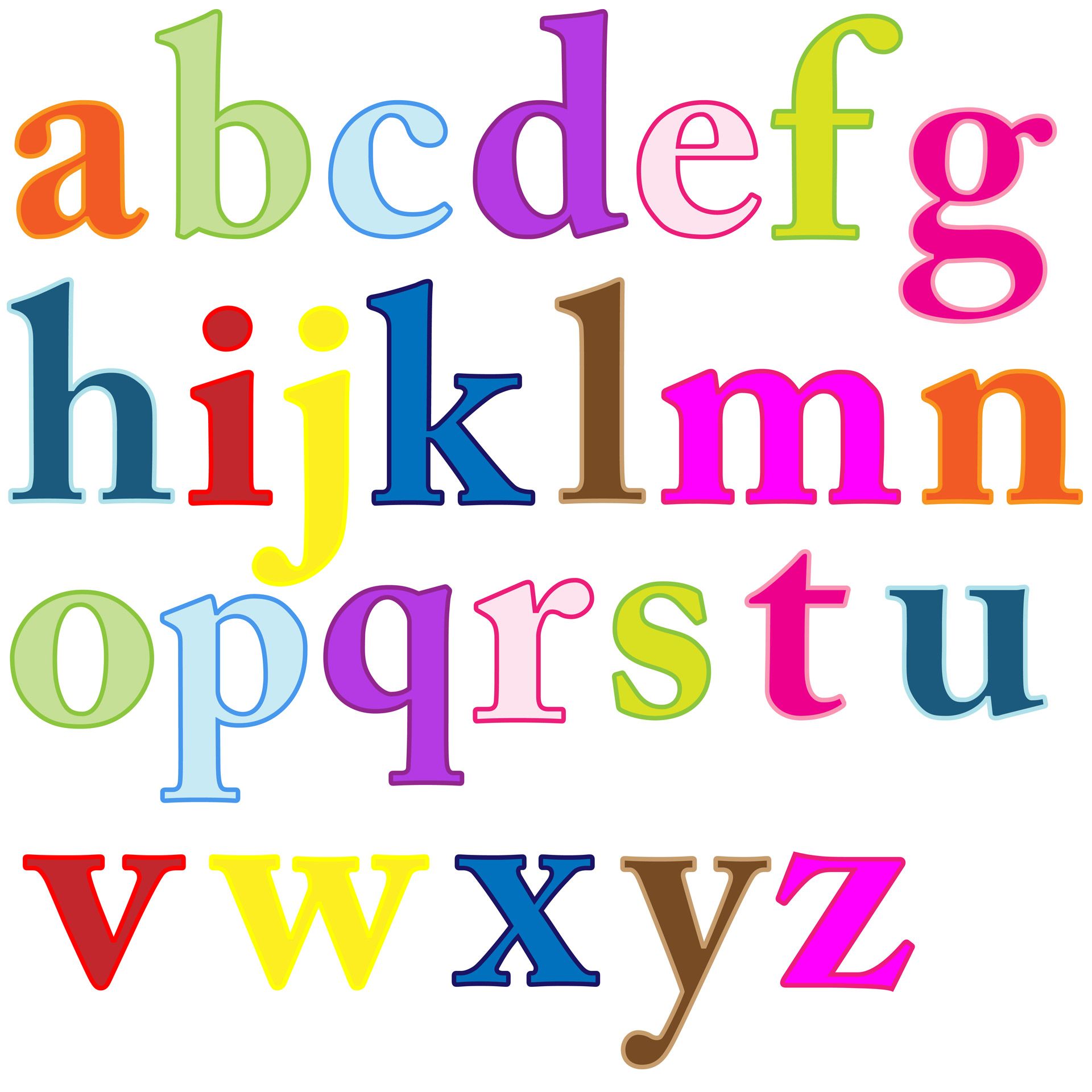 Alphabet Letters Clip Art Free Domain Picture