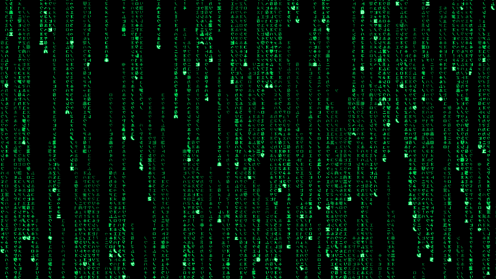Matrix, falling code