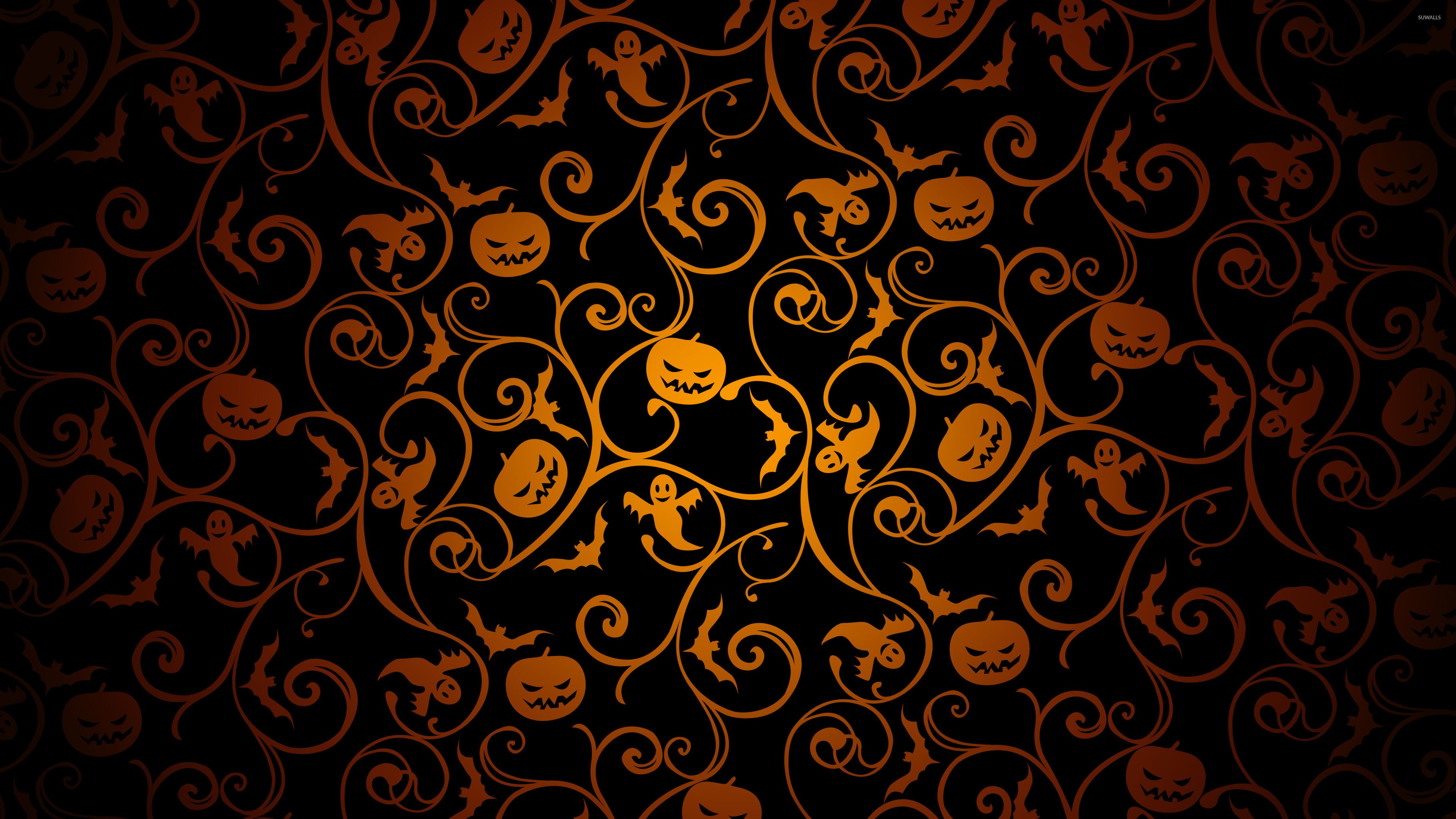 Halloween Pattern Wallpaper Free