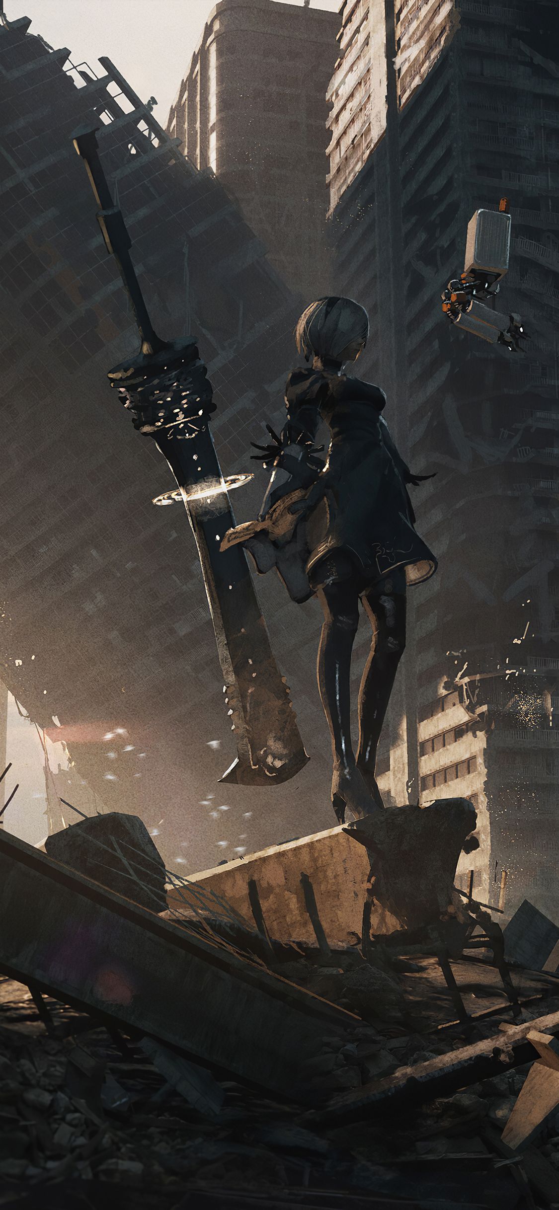 Nier Automata Art 4k iPhone XS, iPhone iPhone X HD 4k Wallpaper, Image, Background, Photo and Picture