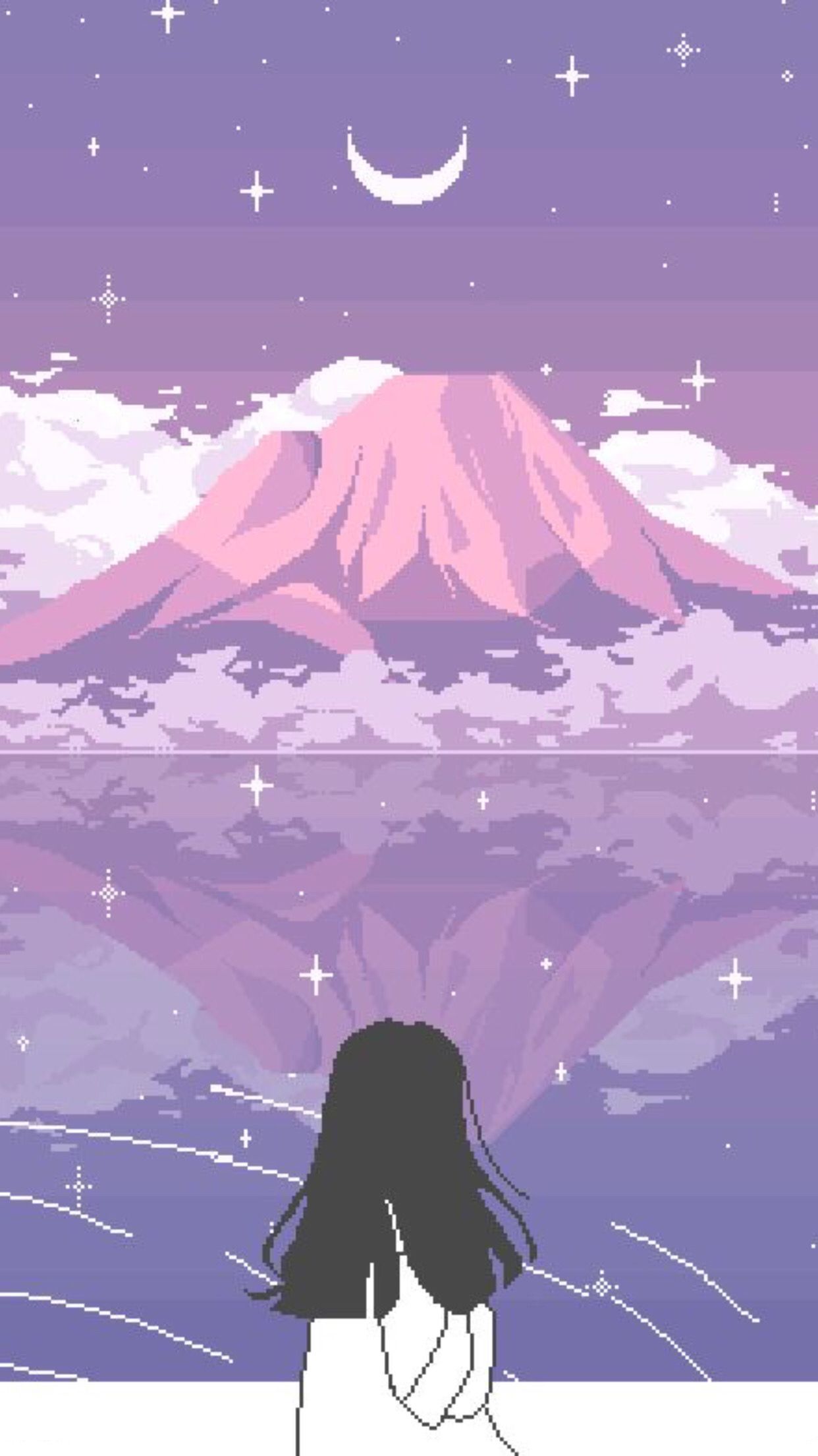 iPhone wallpaper. Pixel art background, Pixel art landscape, Scenery wallpaper