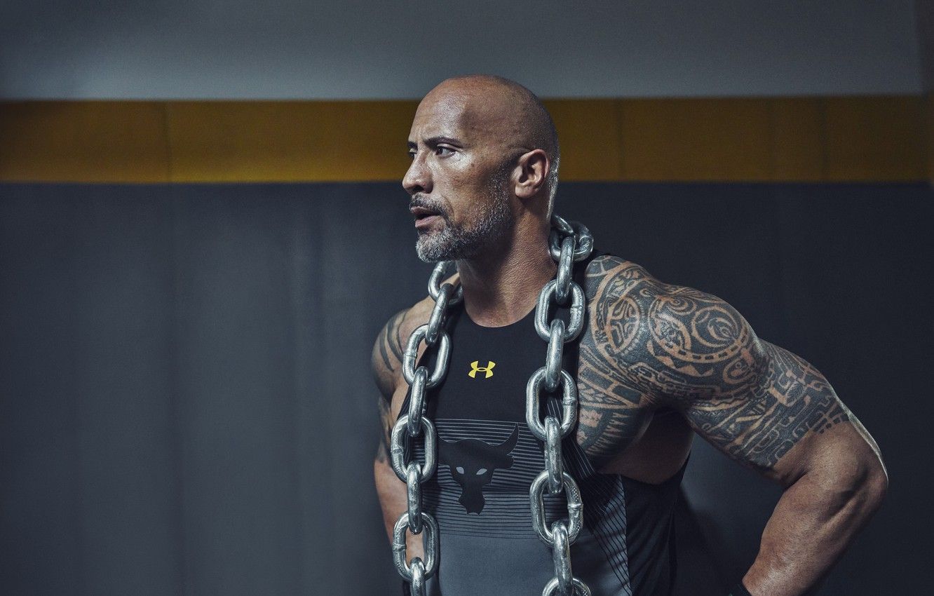 Wallpaper chain, actor, The Rock, Dwayne Johnson, Dwayne Johnson (The Rock) image for desktop, section мужчины