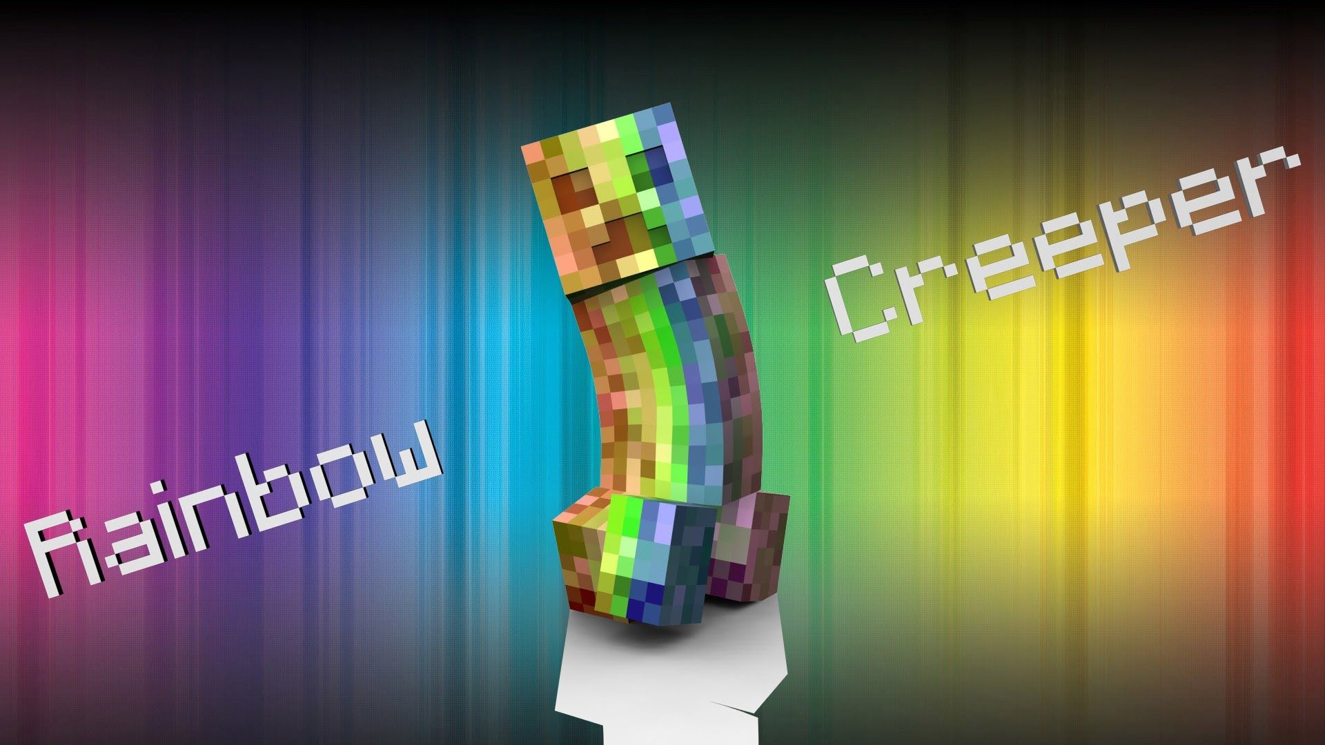 Rainbow Creeper Animation. Creeper minecraft, Creepers, Rainbow