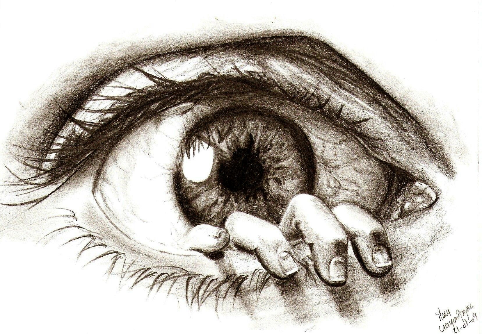 Beautiful Eye Sketch Drawing  Drawing Skill