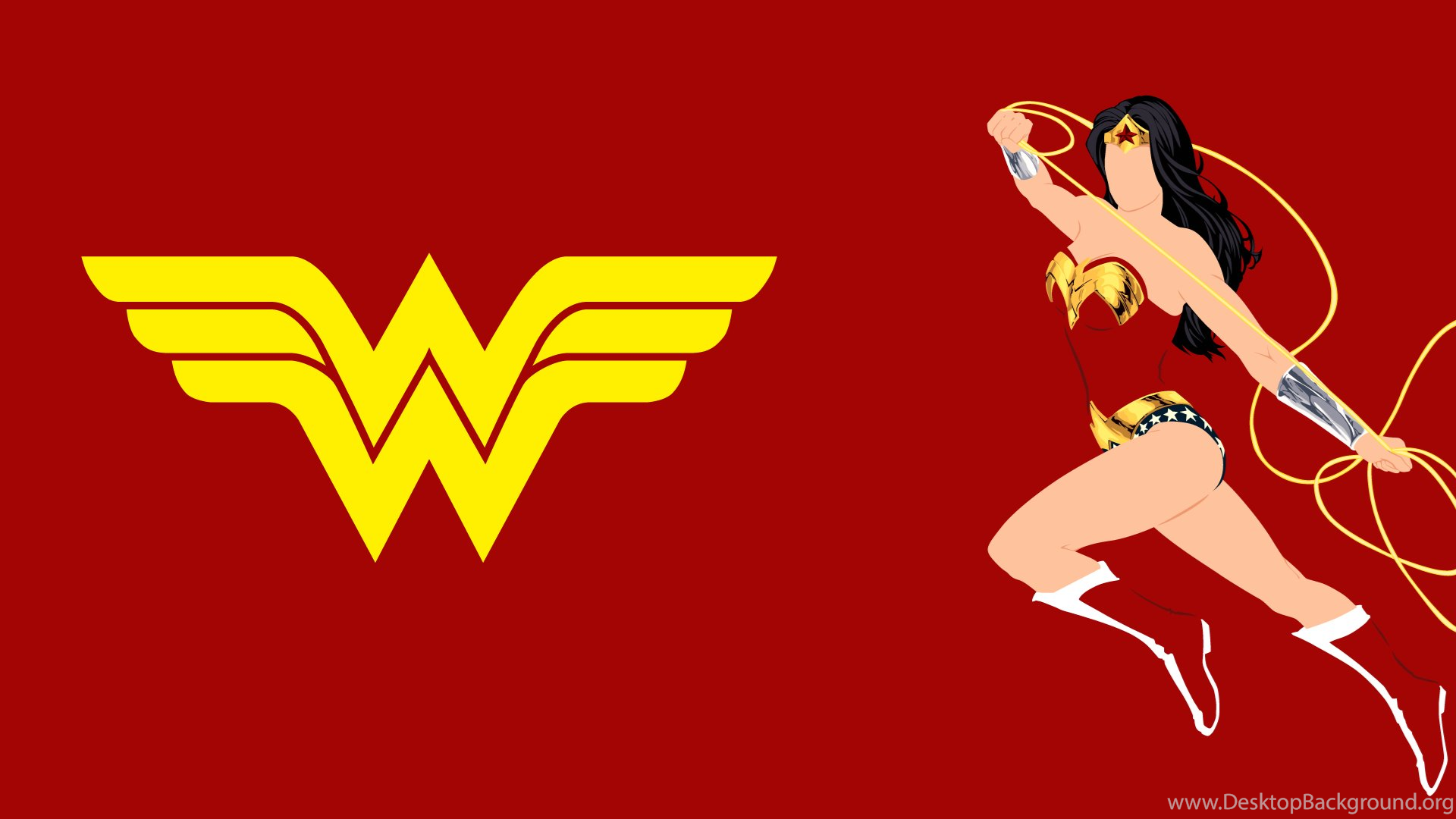 Wonder Woman Logo Wallpaper Desktop Background