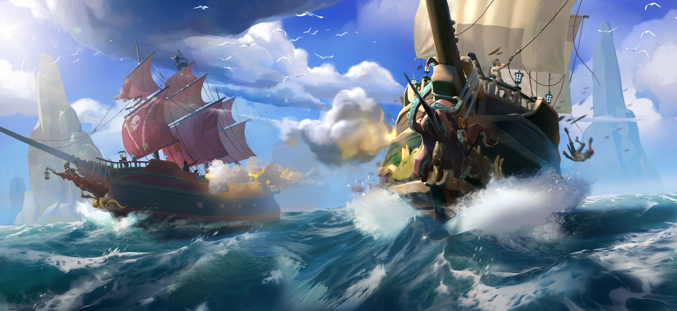 Sea of Thieves, HQ Background. HD wallpaper Gallery. Gallsource.com. Sea of thieves, Pirate adventure, Concept art world