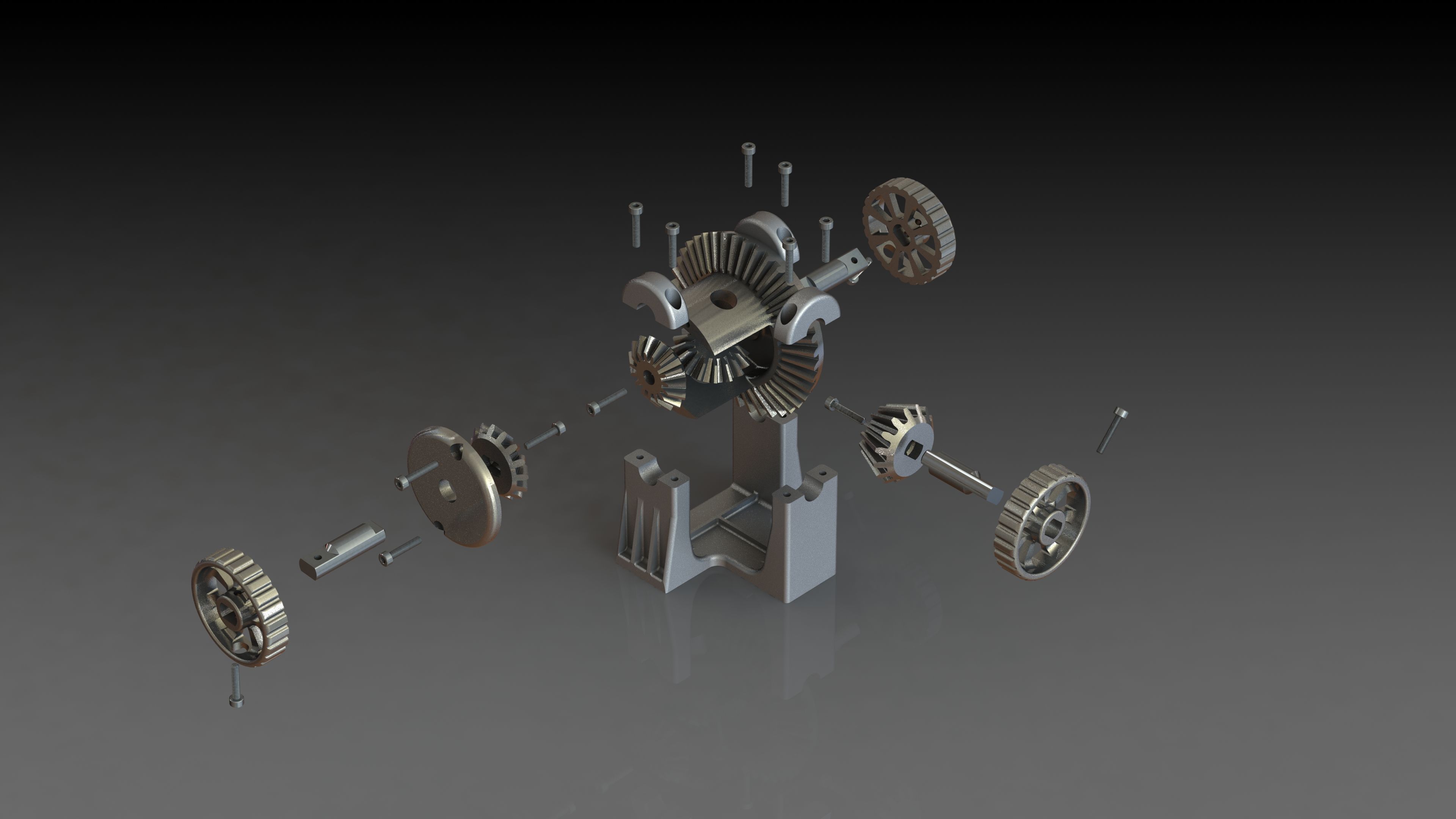 Solidworks Render of a Differential [3840x2160]