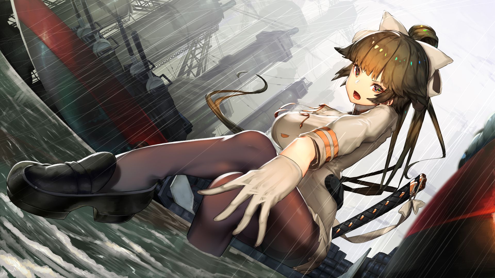 Desktop Wallpaper Takao, Azur Lane, Hot Anime Girl, HD Image, Picture, Background, E05482