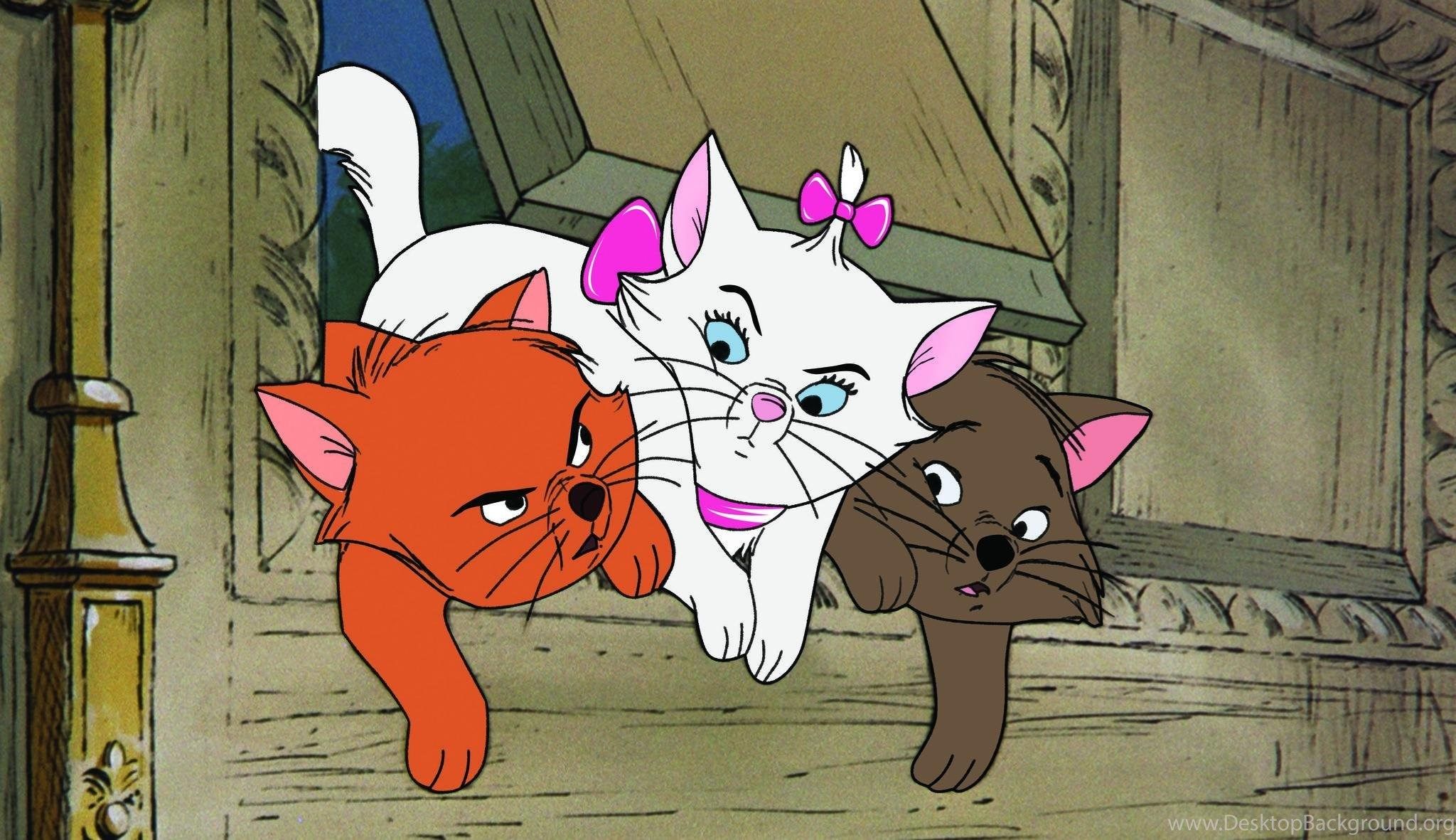THE ARISTOCATS Animation Cartoon Cat Cats Family Disney Kitten. Desktop Background