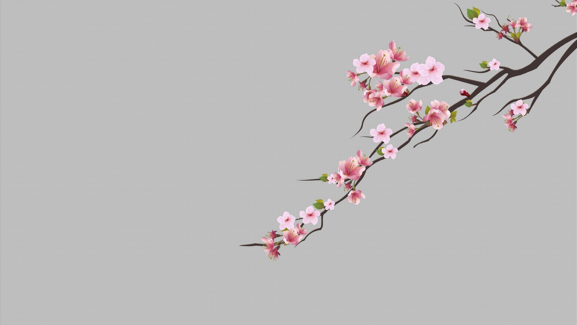 cherry trees, Cherry blossom, Minimalism, Dots, Pink flower Wallpaper HD / Desktop and Mobile Background