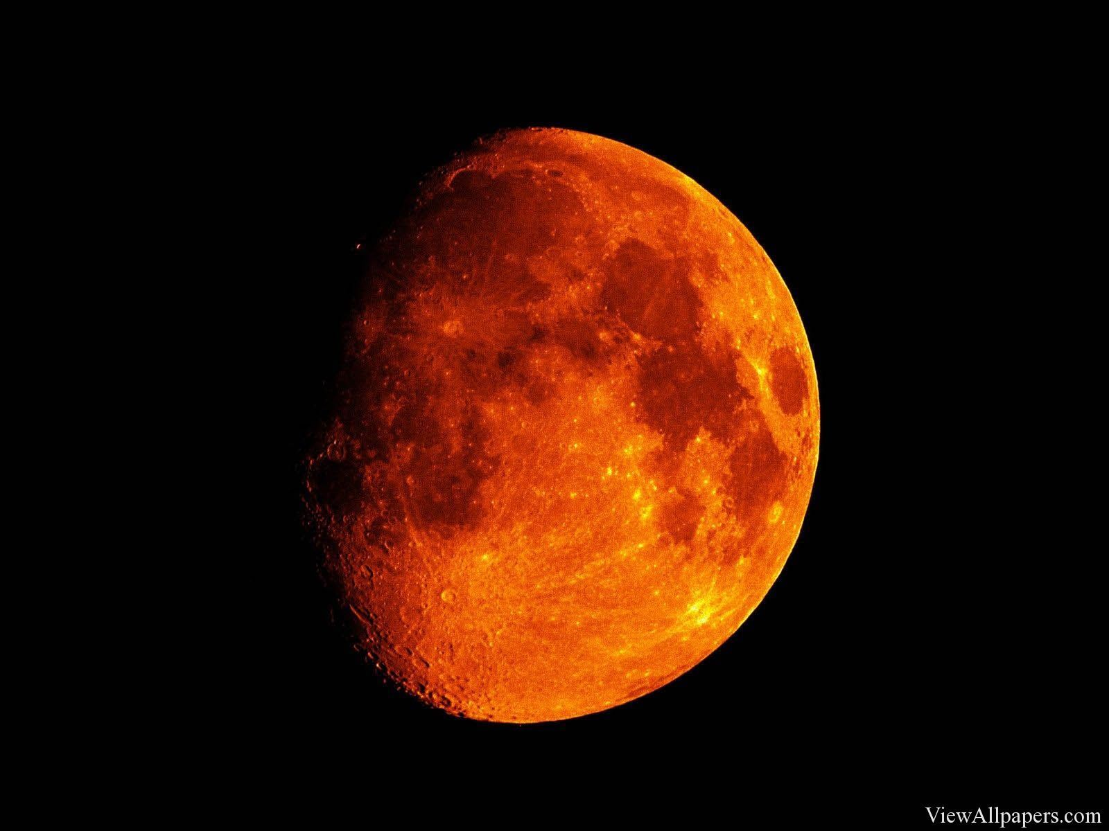Orange Moon Wallpaper Free Orange Moon Background