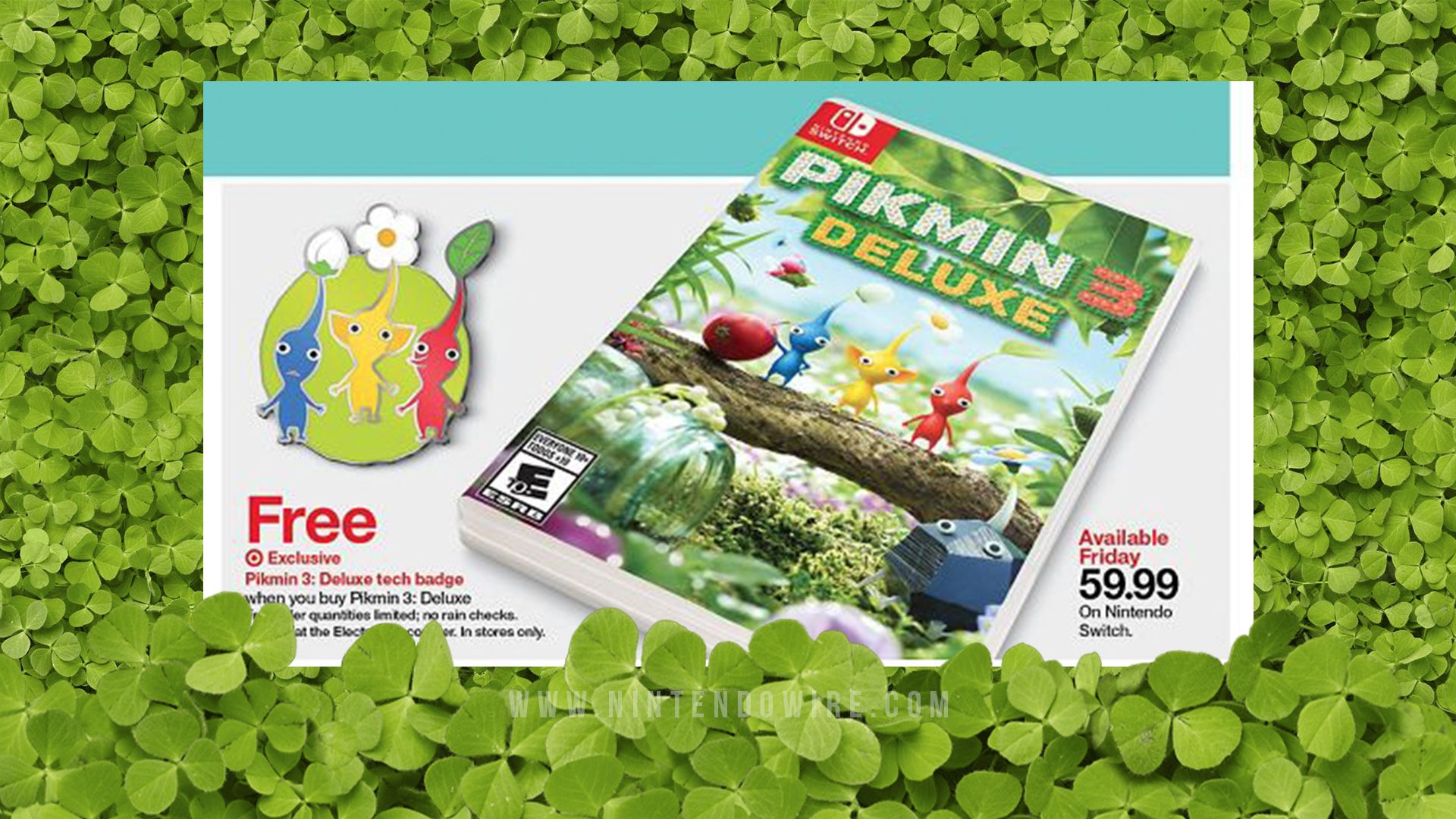 Target Offers Exclusive Pikmin 3: Deluxe Tech Badge With Purchase Of Pikmin 3 Deluxe In Store