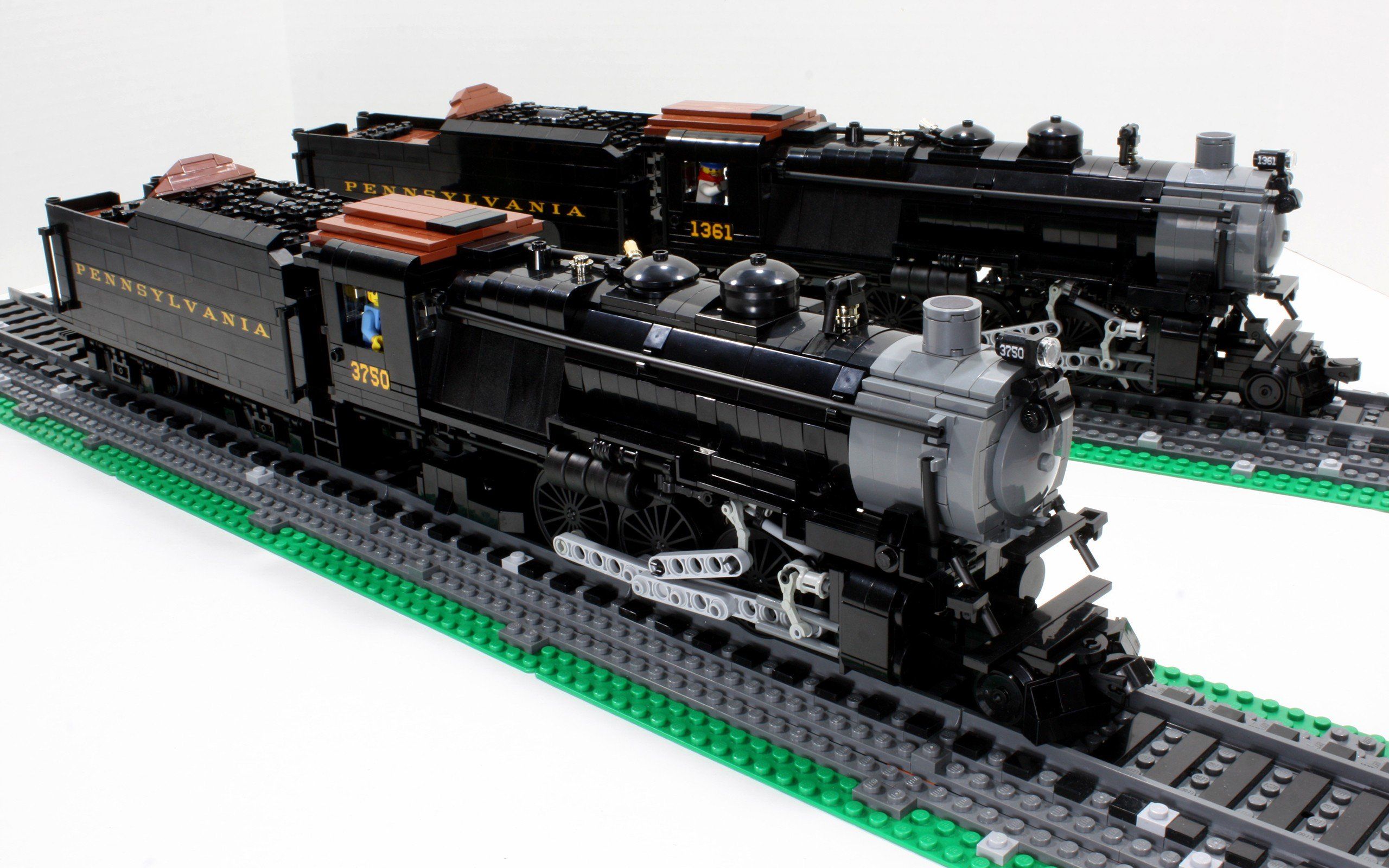 train, Steam locomotive, LEGO, Toys Wallpaper HD / Desktop and Mobile Background