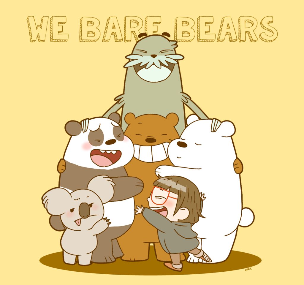 The whole crew! We Bare Bears. We bare bears, Bare bears, We bare bears wallpaper