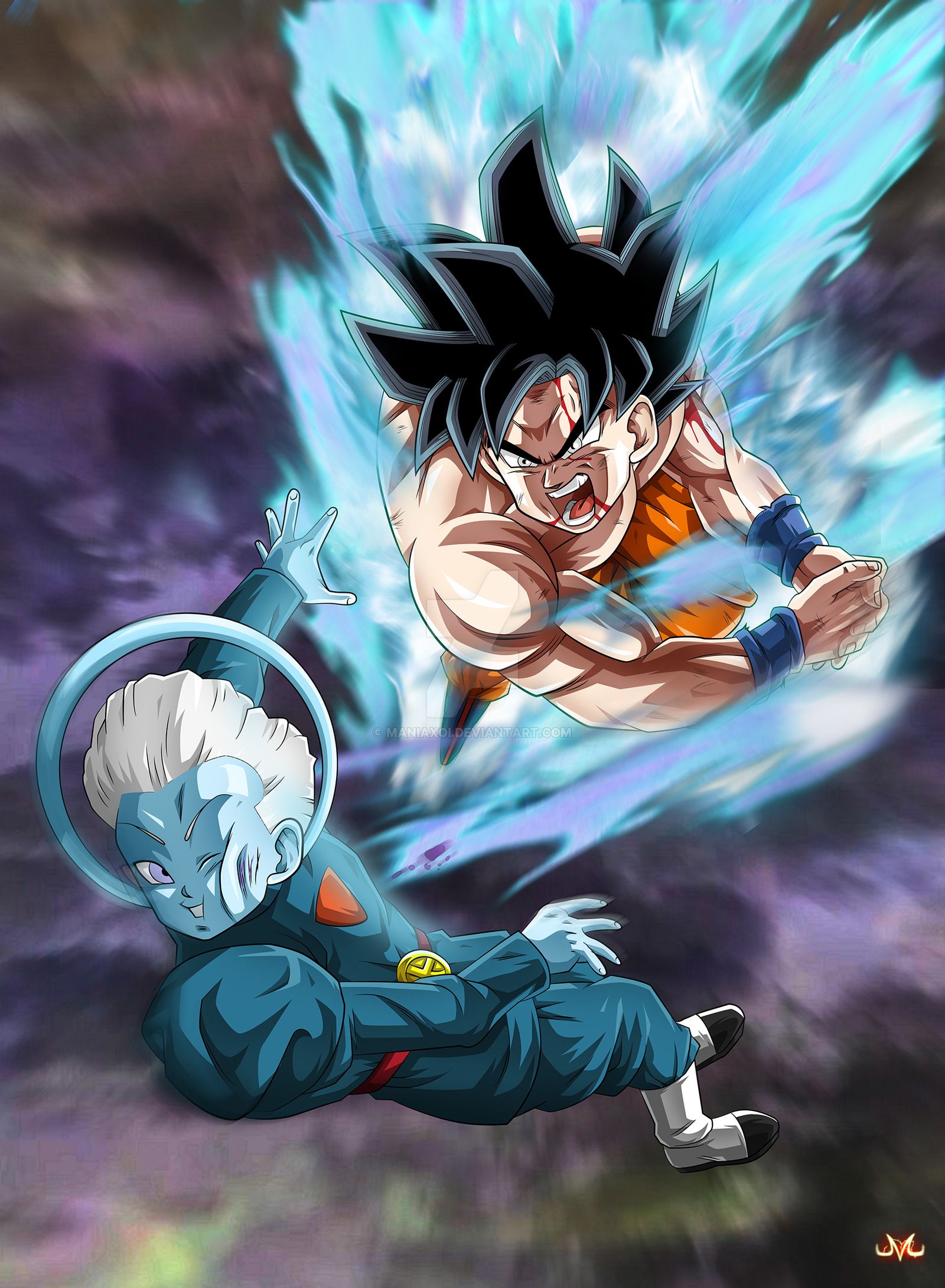 Free download Limit Breaker Goku VS Grand Priest by Maniaxoi 1600x2182 for ...