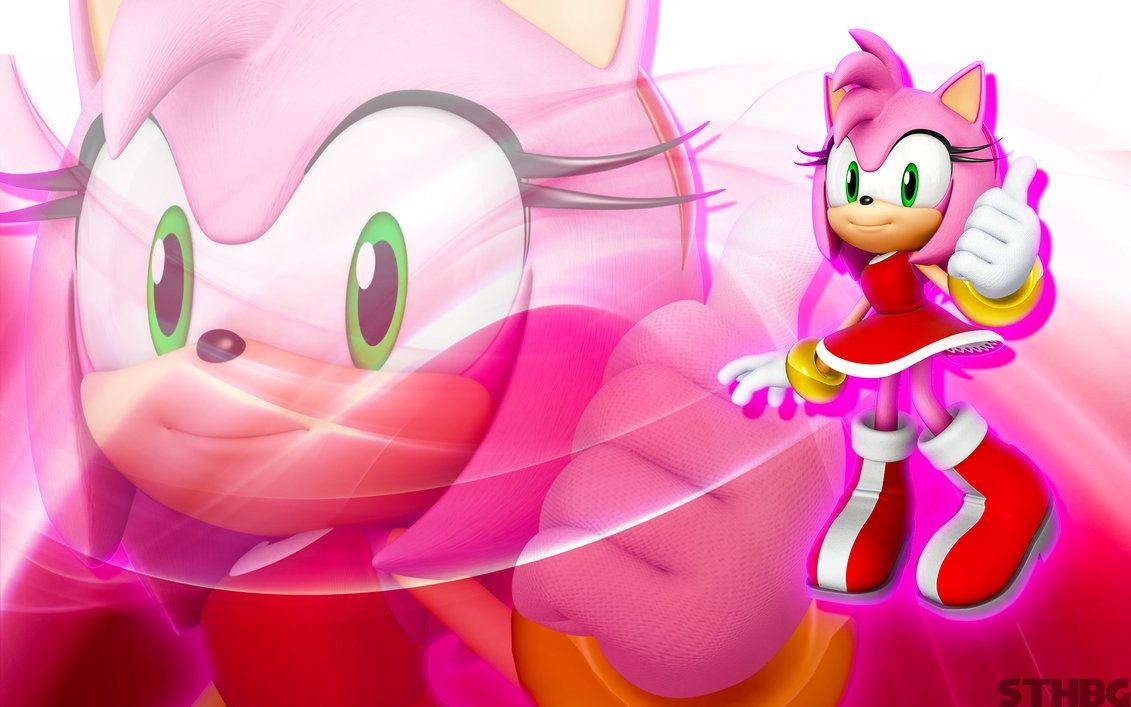Amy Rose Wallpaper by SonicTheHedgehogBG. Amy rose, Rose wallpaper, Sonic