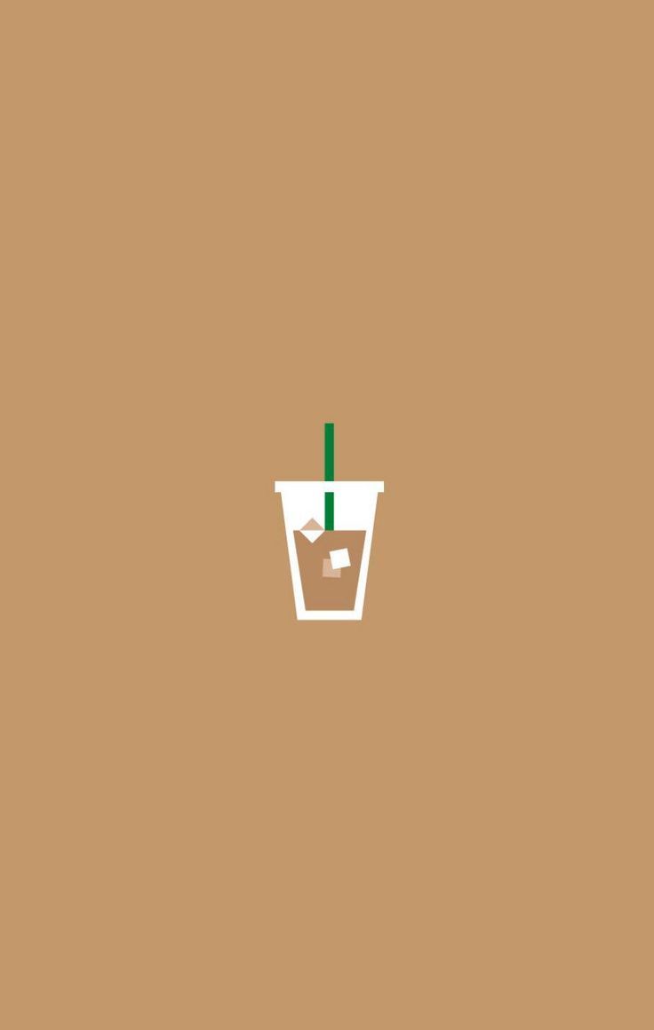 Ice americano illust_cute. Coffee wallpaper iphone, Coffee wallpaper, Coffee icon